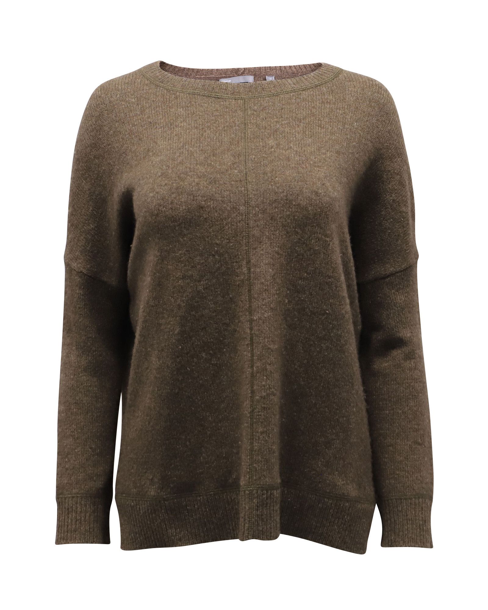 Vince Vince Ribbed Neck Sweater in Brown Wool Size XS / US 0-2 / IT 36-38 - 1 Thumbnail