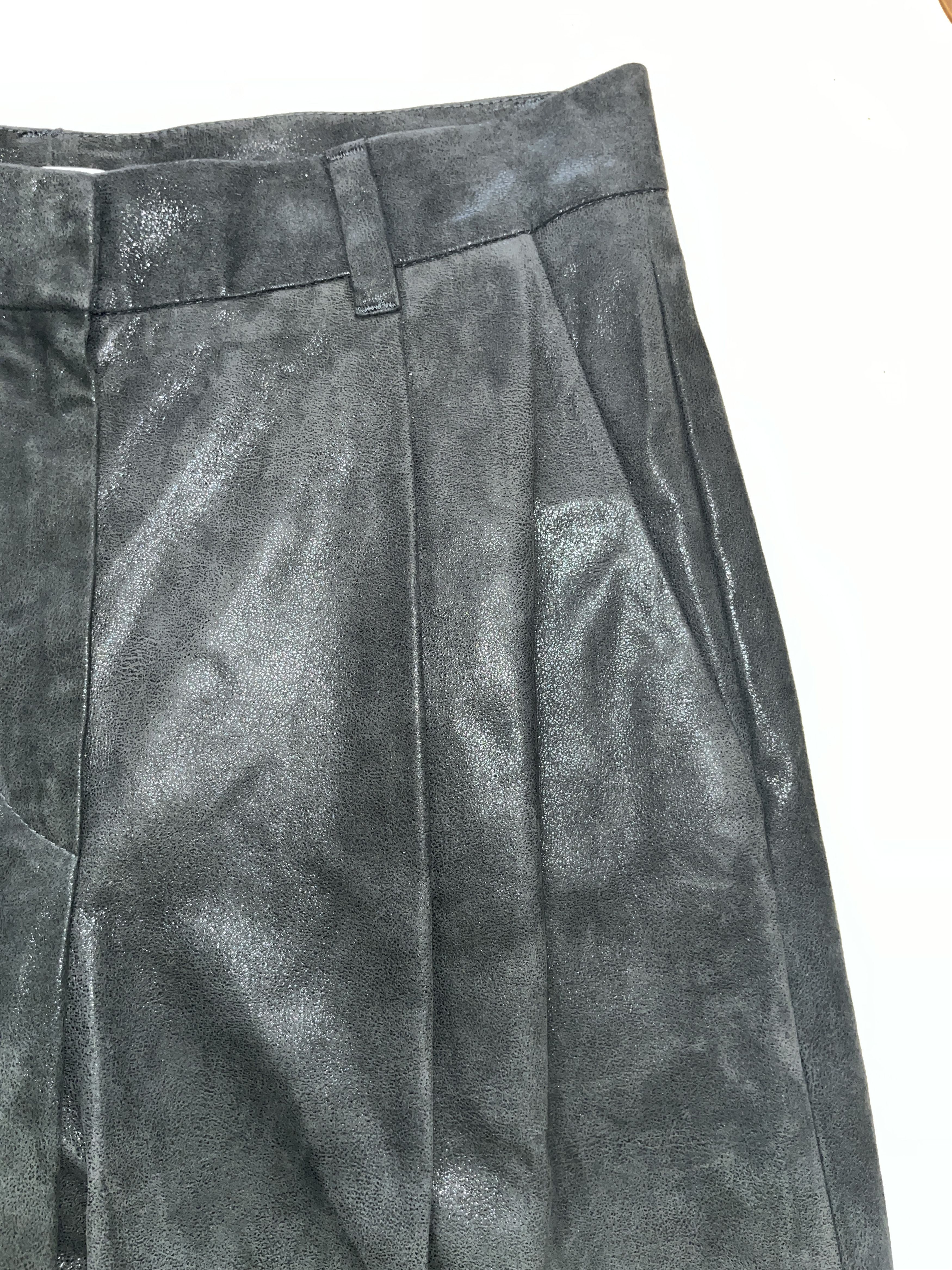 Brunello Cucinelli Leather Suede Trousers Size 28" / US 6 / IT 42 - 5 Thumbnail