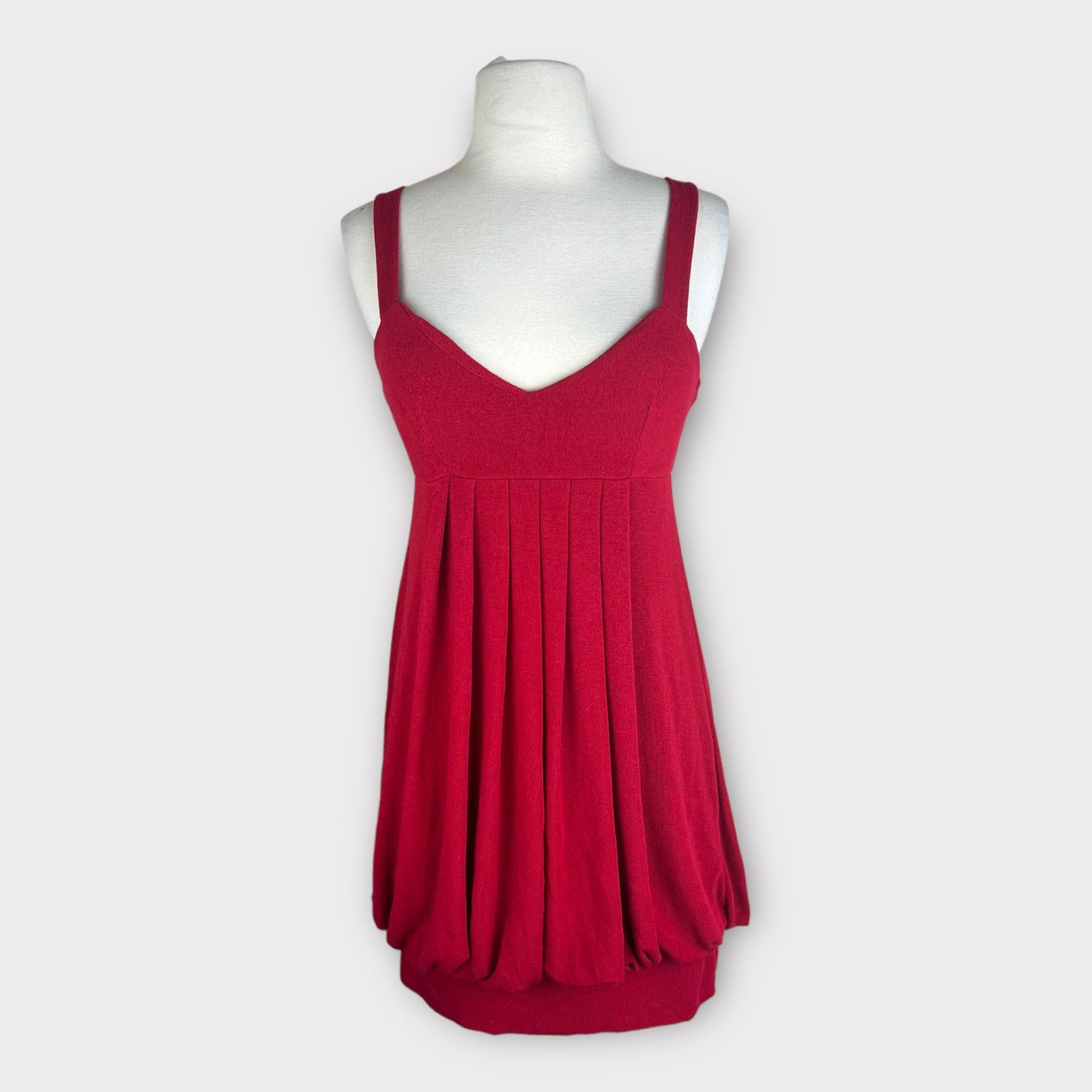 Forever 21 Forever 21 | Red Vintage Y2K Knit Bubble Dress | Small Size S / US 4 / IT 40 - 6 Thumbnail