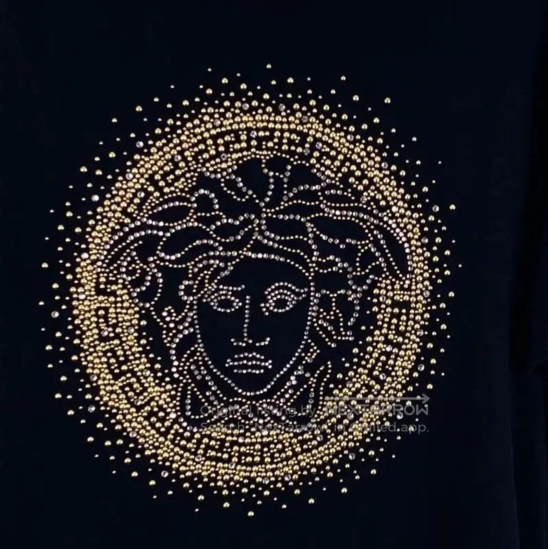 Versace Versace Black Cotton Women's T-Shirt . Size M / US 6-8 / IT 42-44 - 4 Thumbnail