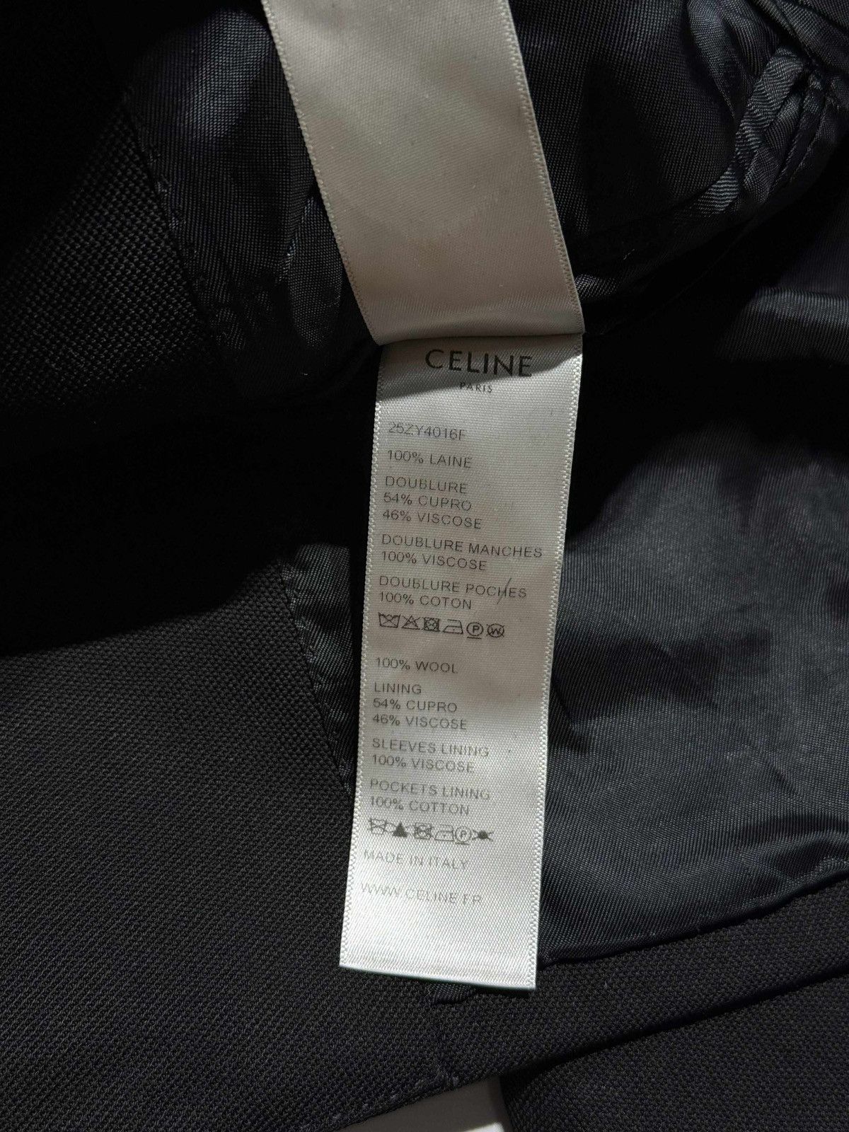 Celine Celine Wool Blazer Size S / US 4 / IT 40 - 9 Thumbnail