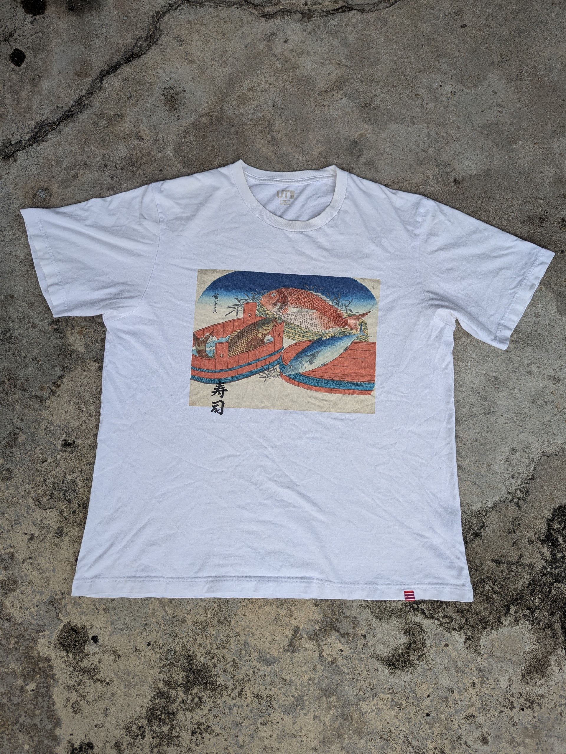 Anime × Japanese Brand × Uniqlo Uniqlo Sushi Menu Shirt Japanese Food Size US M / EU 48-50 / 2 - 1 Thumbnail