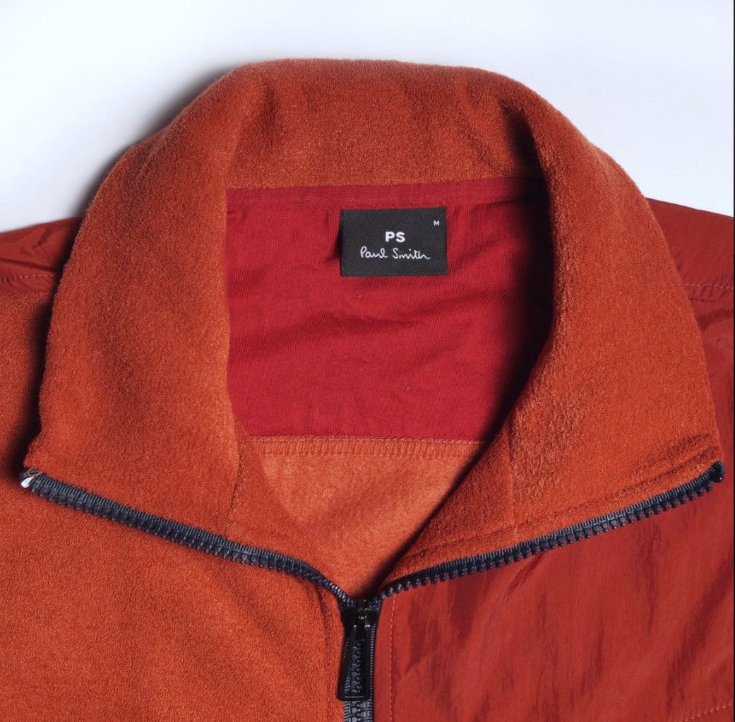 Paul Smith PS Paul Smith Terry Fleece Nylon Zip Orange Sweater Jacket M Size US M / EU 48-50 / 2 - 6 Thumbnail