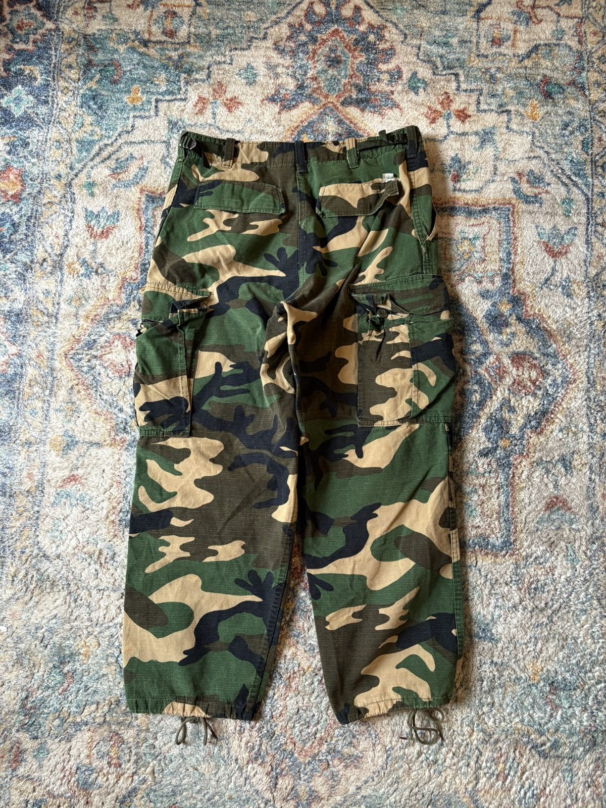 Vintage Vintage 80s Camouflage Cargo Pants Size 31 Size US 31 - 3 Thumbnail