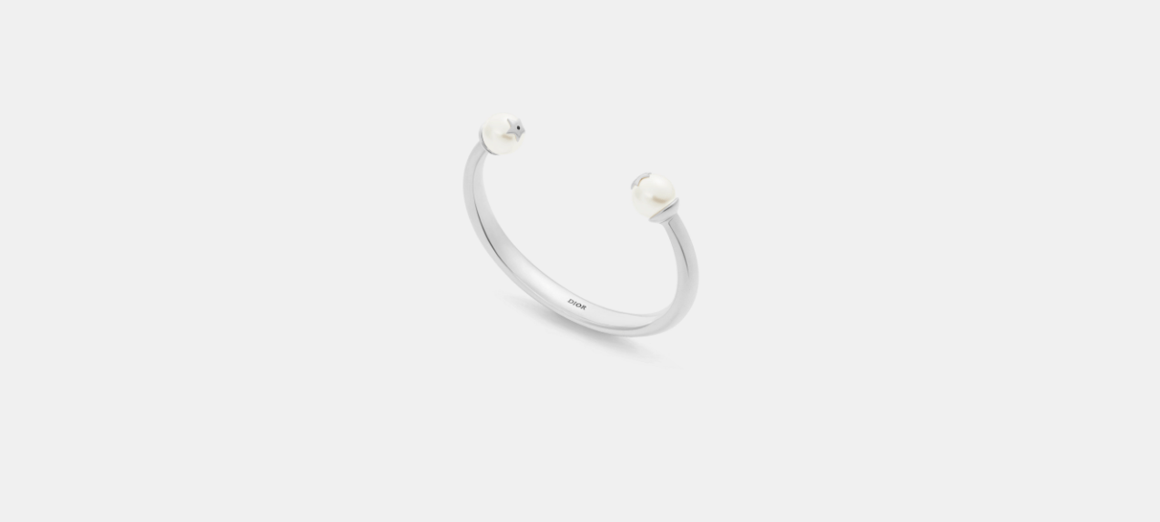 image of O1W1Db10424 Size: Os Dior Tribales Bangle In Silver, Women's
