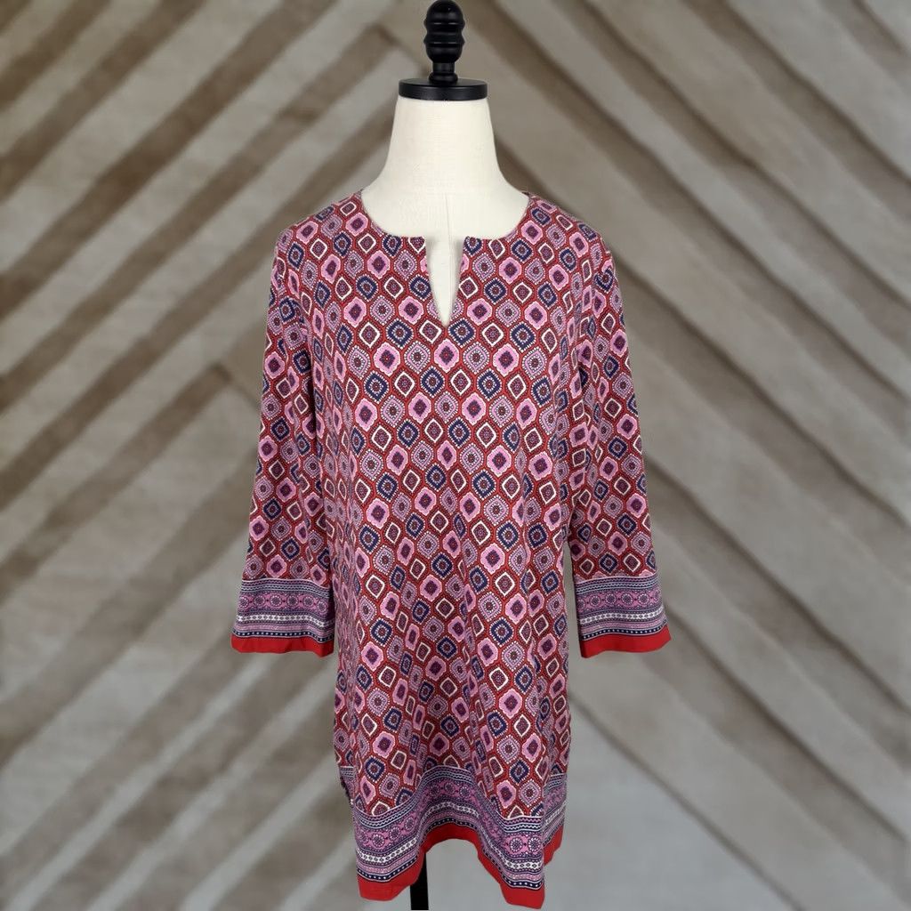 Vintage VINTAGE Coolibar Shirt Womens L UPF 50+ Sun Protection St Lucia Tunic Top Paisley Size L / US 10 / IT 46 - 1 Thumbnail