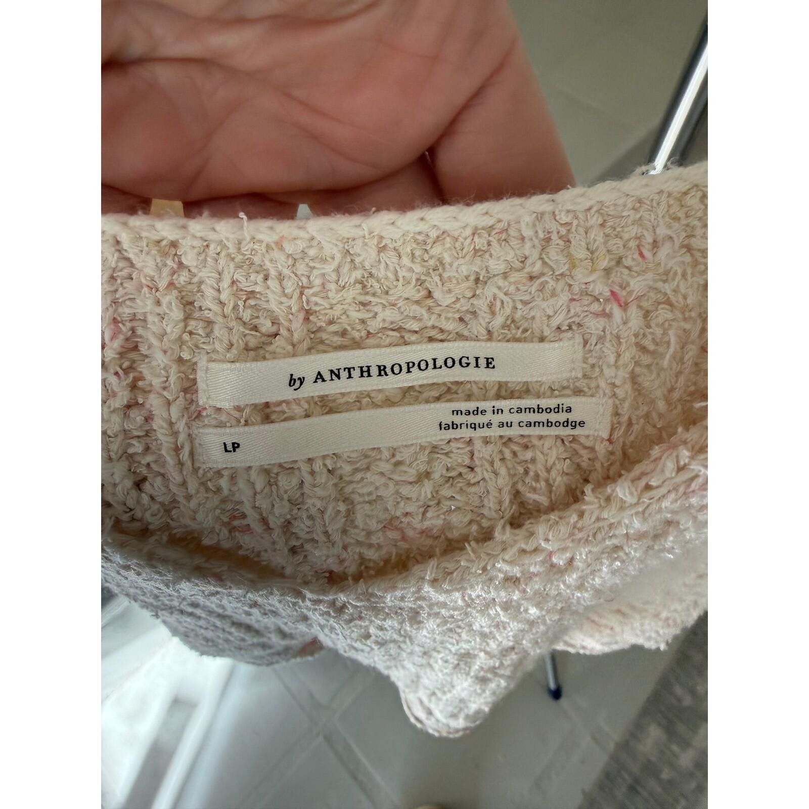 Other Anthropologie Cream Knit V-Neck Camisole Scalloped Hem L Size L / US 10 / IT 46 - 8 Thumbnail