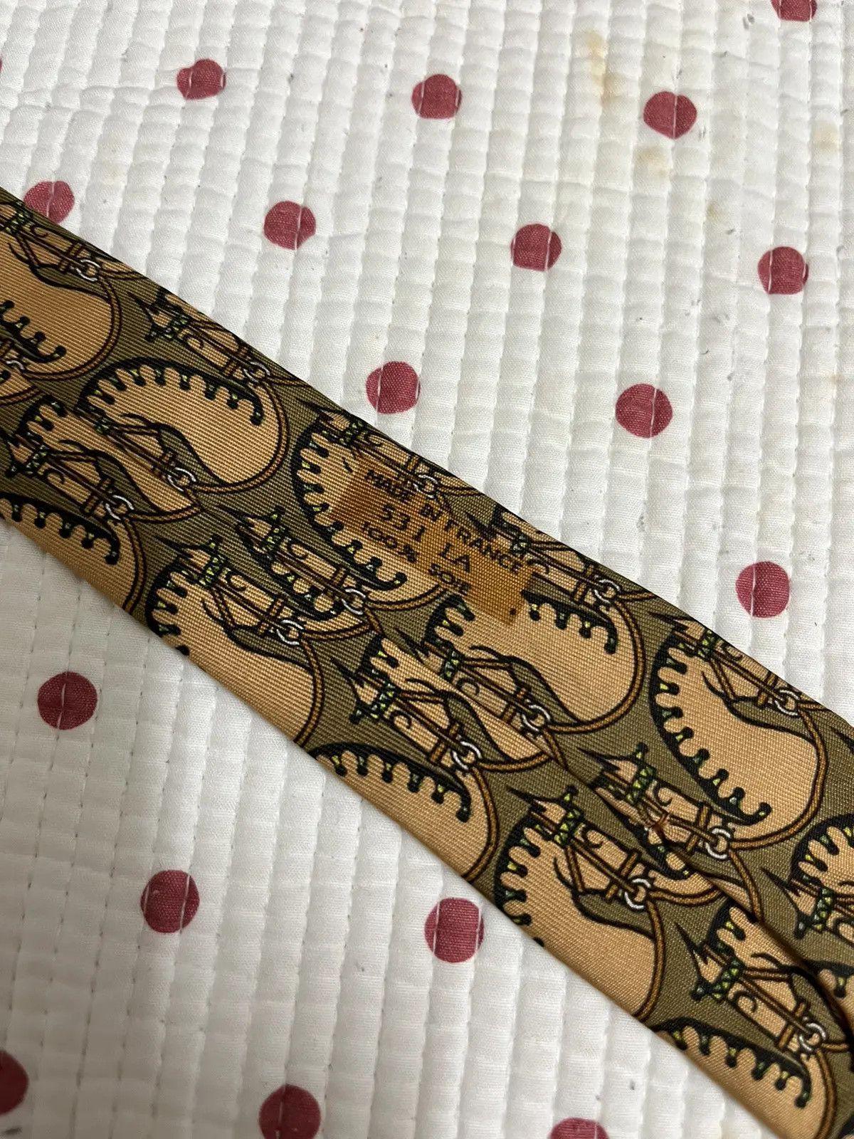 Hermes Hermes Monogram Silk Tie Size ONE SIZE - 13 Thumbnail