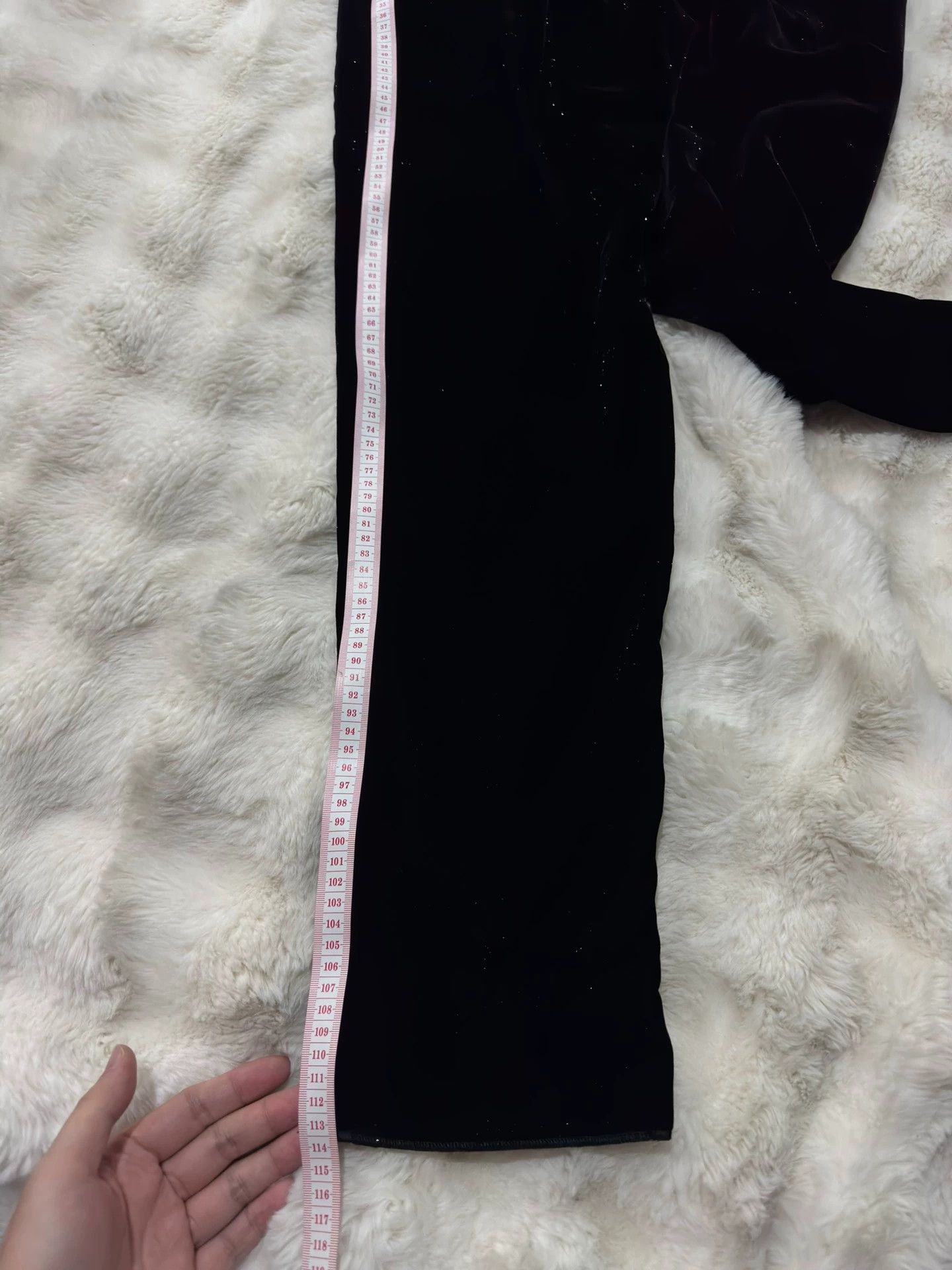 Saint Laurent Paris Saint Laurent SLP new shimmering galaxy velvet trousers, Size US 31 - 4 Thumbnail