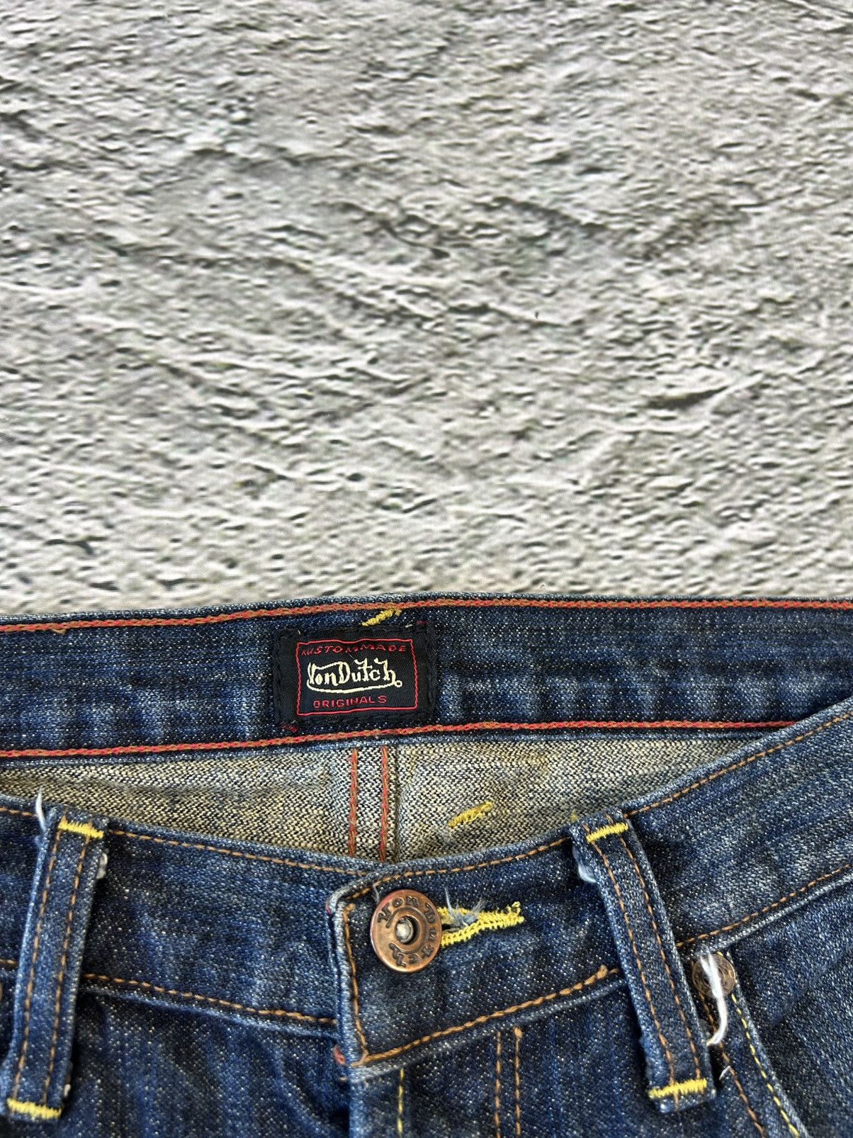 Ed Hardy Von Dutch jeans big logo Y2K denim pants Size US 30 / EU 46 - 5 Thumbnail