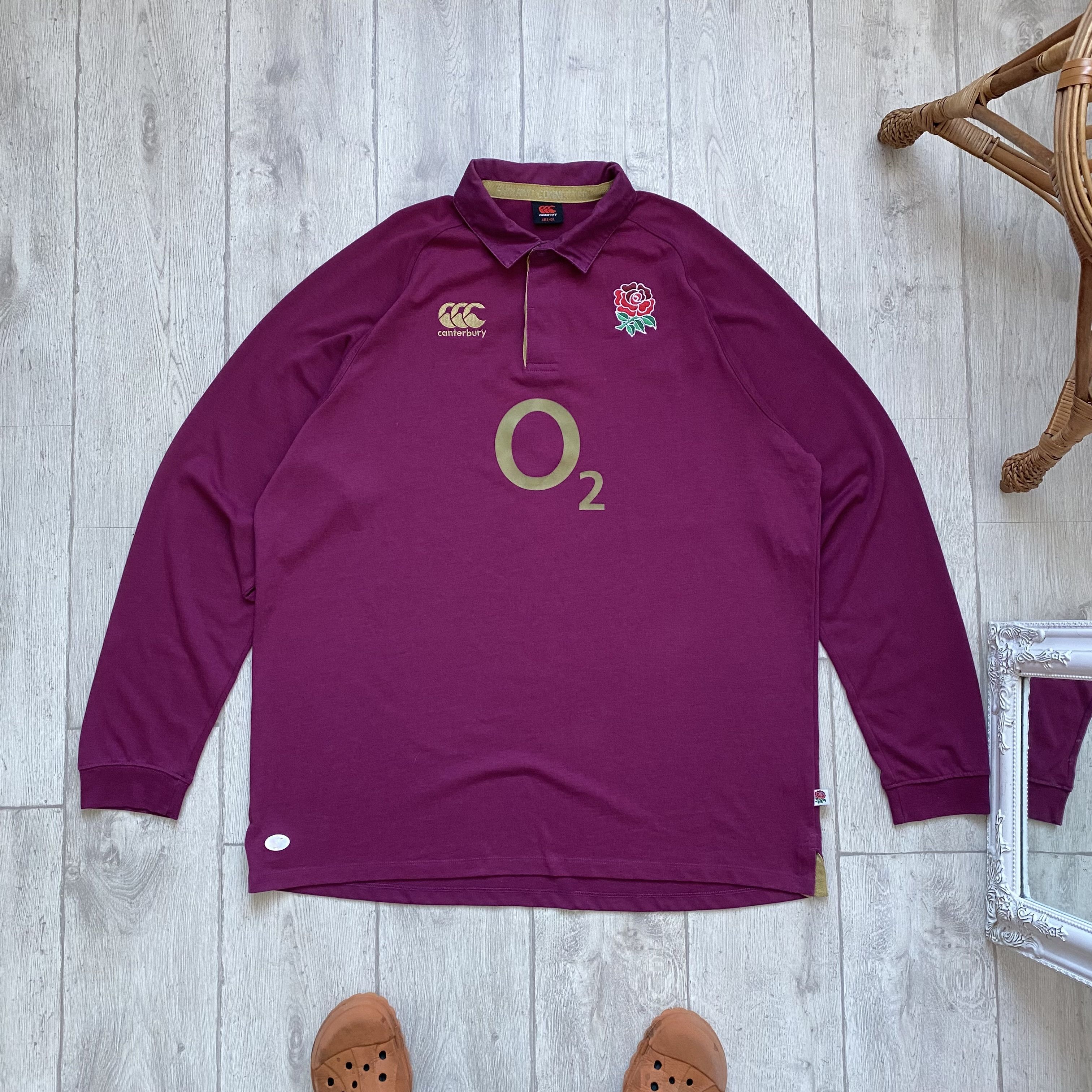 Canterbury of New Zealand 4XL❗️ Vintage England Rugby Soccer Jersey Blockore Y2K Style Size US XXL / EU 58 / 5 - 8 Thumbnail