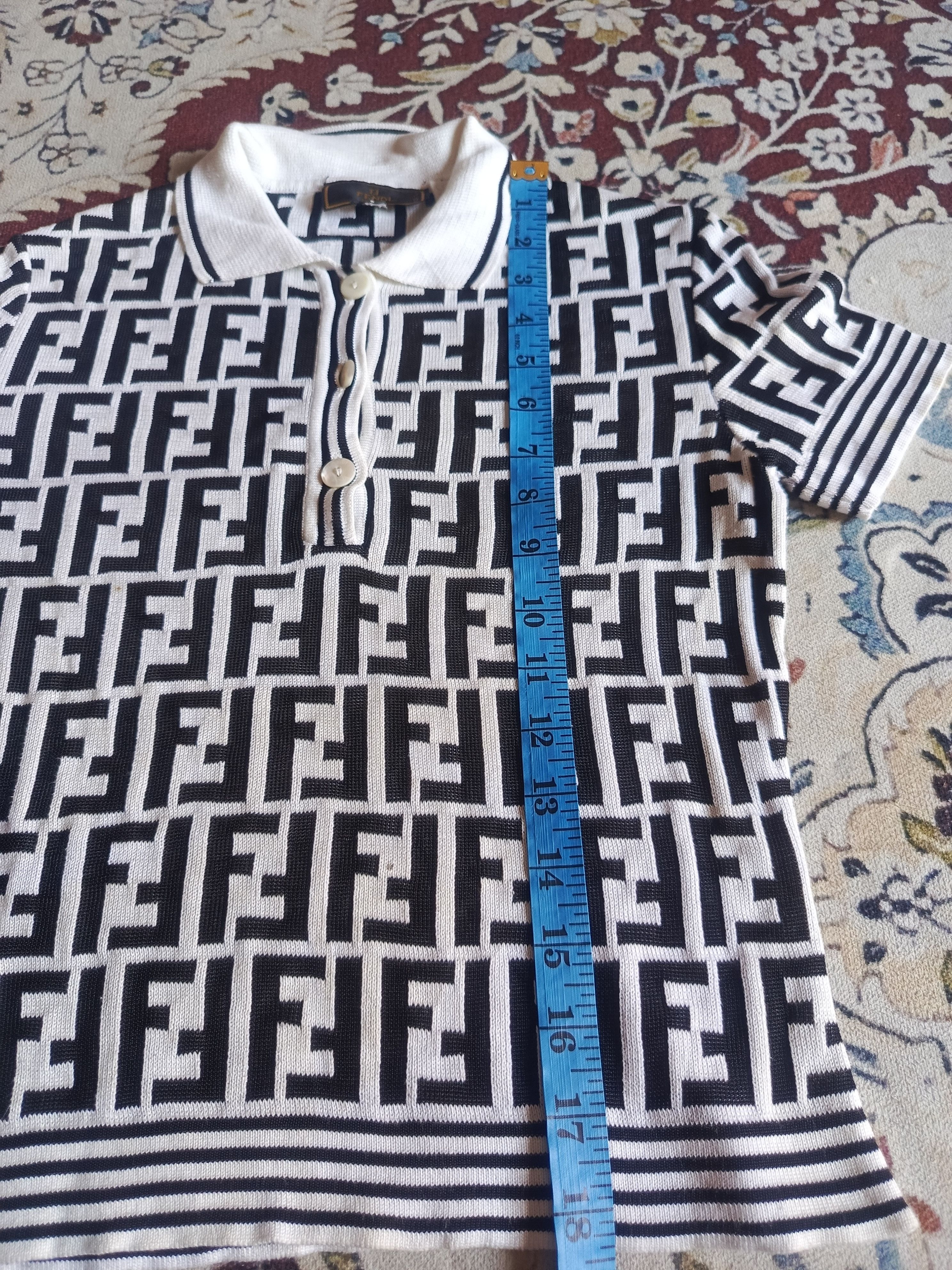Fendi FENDI Vintage Zucca Monogram Knit Size S / US 4 / IT 40 - 14 Thumbnail