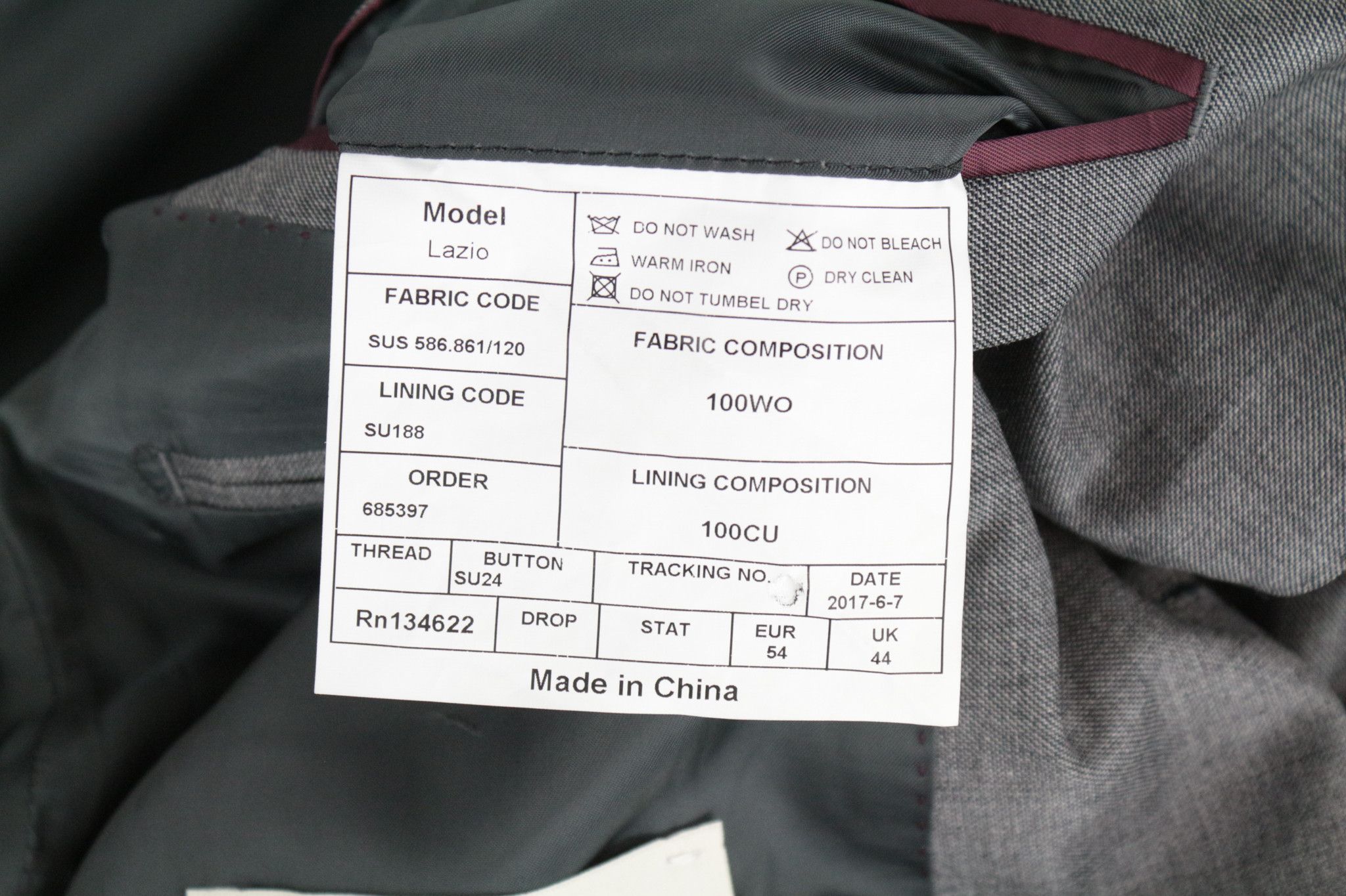 Suitsupply LAZIO UK44 Grey Melange Wool Blazer 66193 Size 44R - 8 Thumbnail