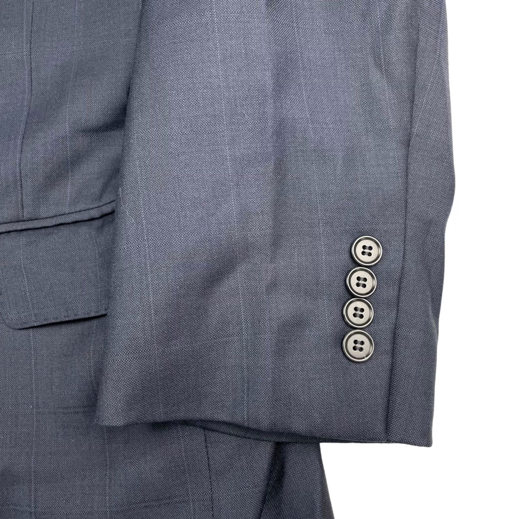 Jos. A. Bank Jos. A. Bank Blazer 100% Wool Navy Windowpane Plaid 2-Button Notch Lapel 42R Mens Coat Jacket Blazer Shirt? Size 42R - 4 Thumbnail