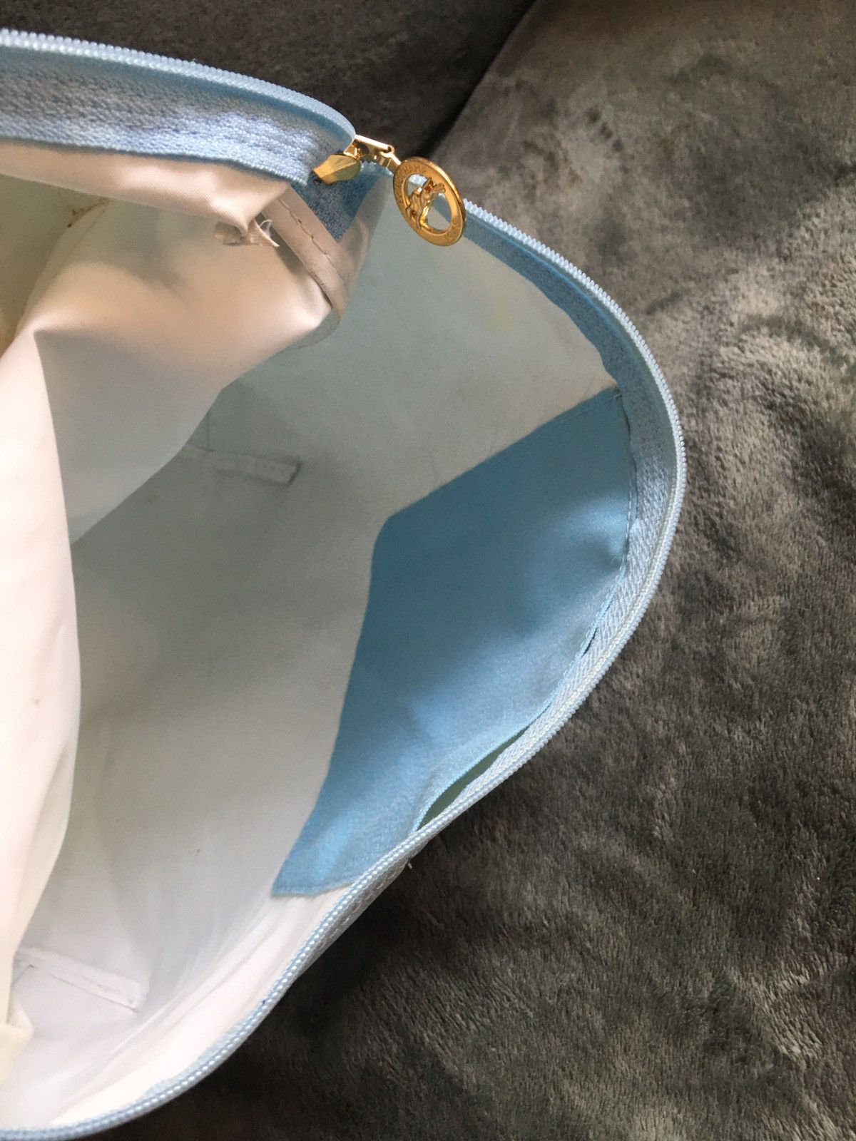 Longchamp Longchamp Le Pliage Blue Nylon Backpack Bag Size ONE SIZE - 16 Thumbnail
