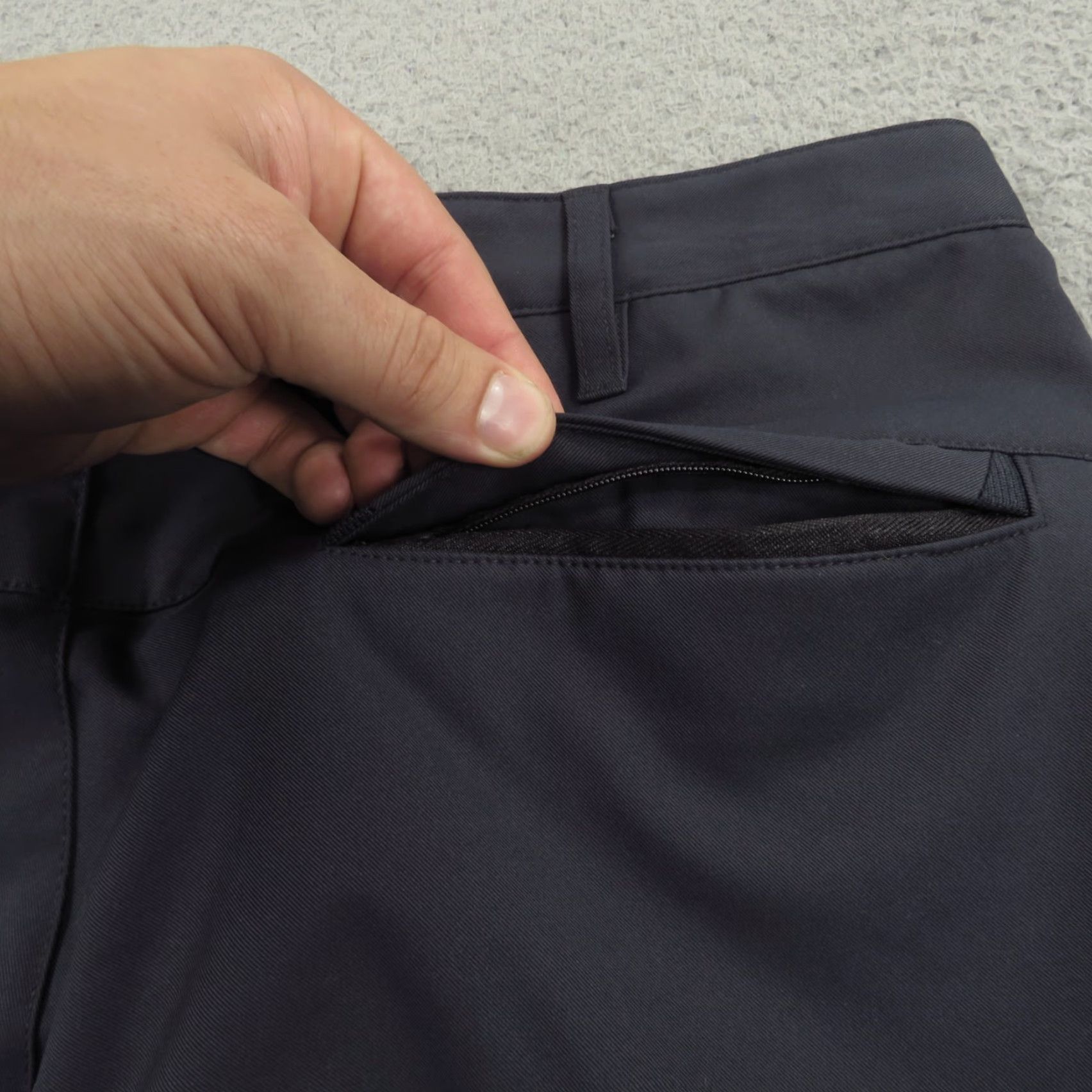 Vintage Jack Archer Pants Men 33x34 Jetsetter Deep Blue Navy Travel Slim Fit Chinos Flex Size US 33 - 7 Thumbnail