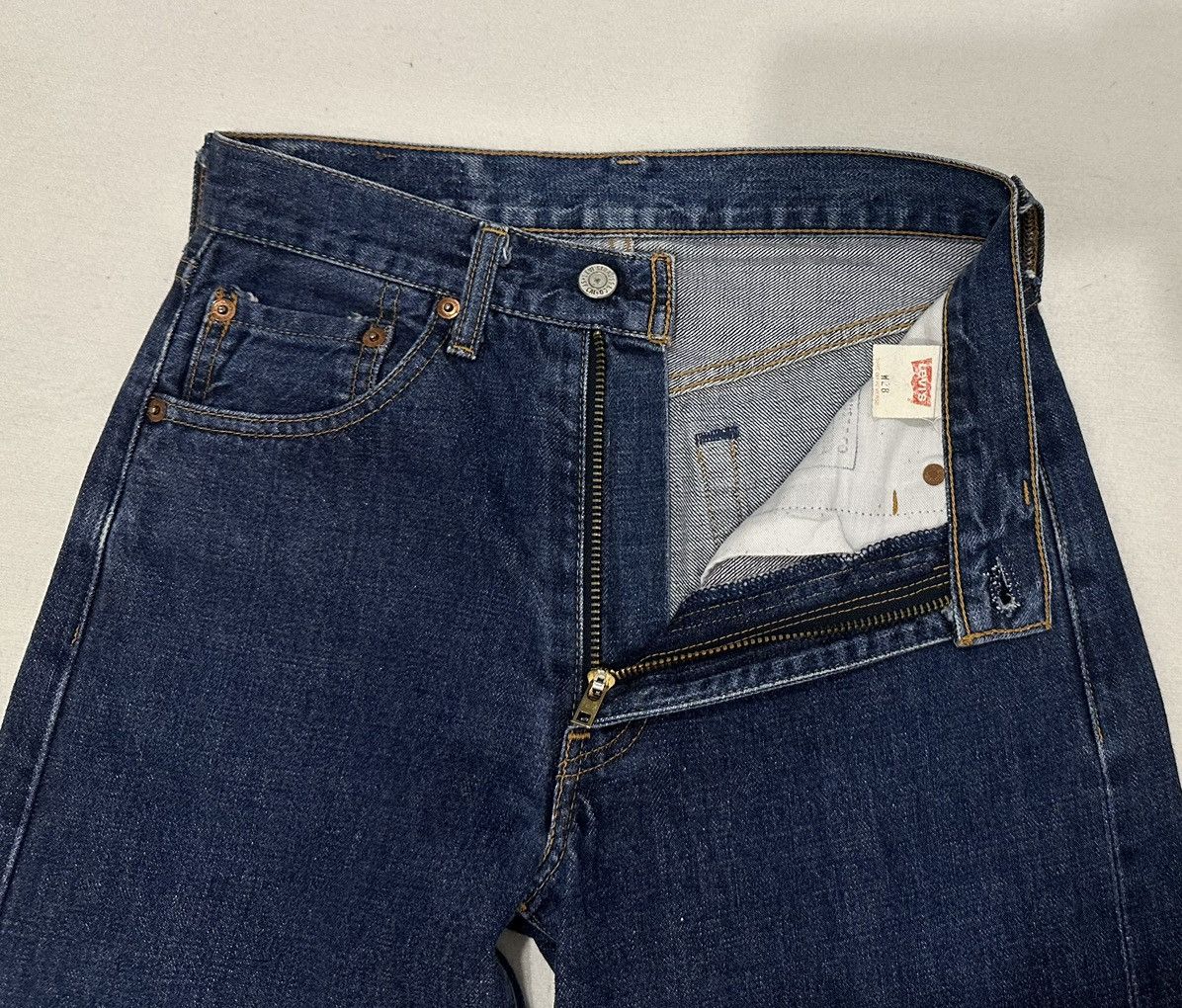Edwin × Lee × Levi's Vintage Clothing LEVIS 502 BIG E SELVEDGE VINTAGE 1995 Size US 28 / EU 44 - 4 Thumbnail