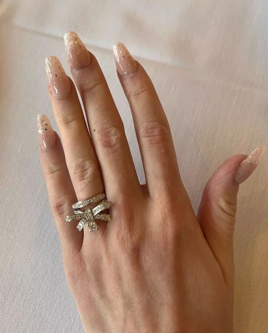 Chanel Chanel 18k Wht Gold 1.05 ct Diamond Ruban Ring, GIA, Sz 5.25 Size ONE SIZE - 11 Thumbnail