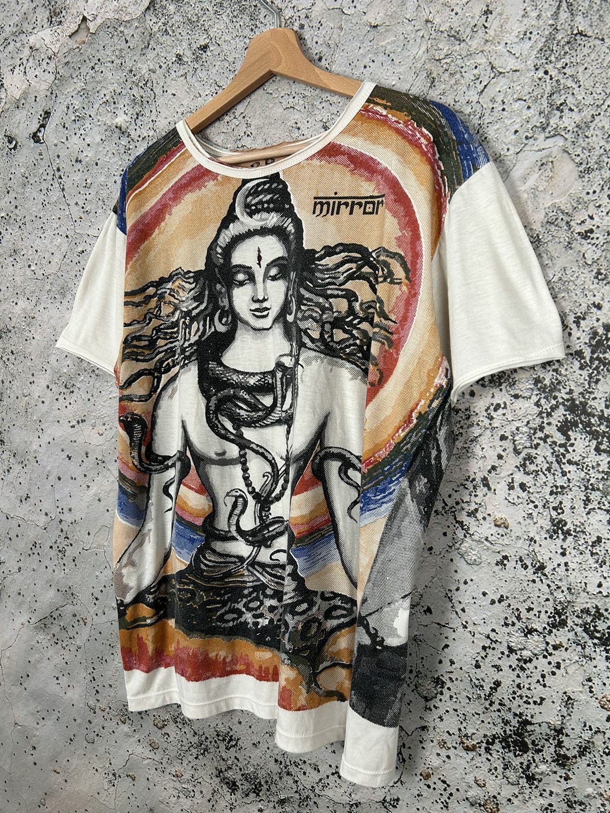 Band Tees Vintage Buddha 90s Graphic Tee Avant-garde Alternative AOP Size US L / EU 52-54 / 3 - 2 Thumbnail