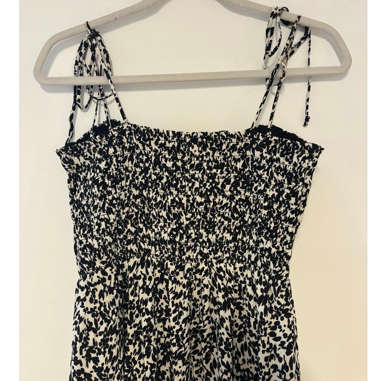 Madewell NWT Madewell Tie Shoulder Midi Dress in Floral Black Size 0 Size XS / US 0-2 / IT 36-38 - 8 Thumbnail
