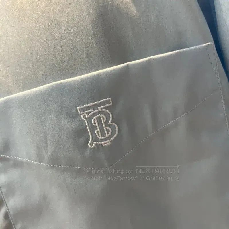 Burberry Burberry Blue Cotton Long Sleeve Shirt. Size US L / EU 52-54 / 3 - 3 Thumbnail