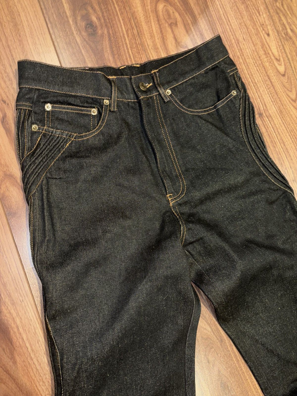 Other Xwore Raw Denim Jeans Waved Denim Size US 30 / EU 46 - 2 Thumbnail