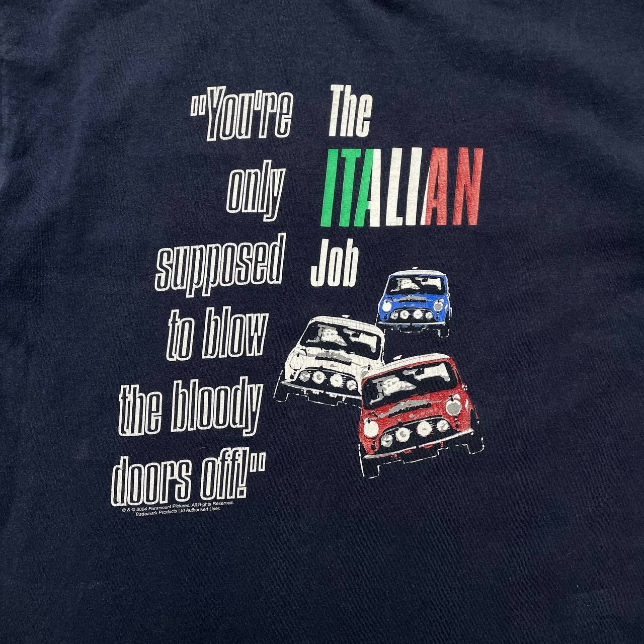 Vintage Vintage 2004 The Italian Job Promo T Shirt Faded Blue Size M Size US M / EU 48-50 / 2 - 2 Thumbnail