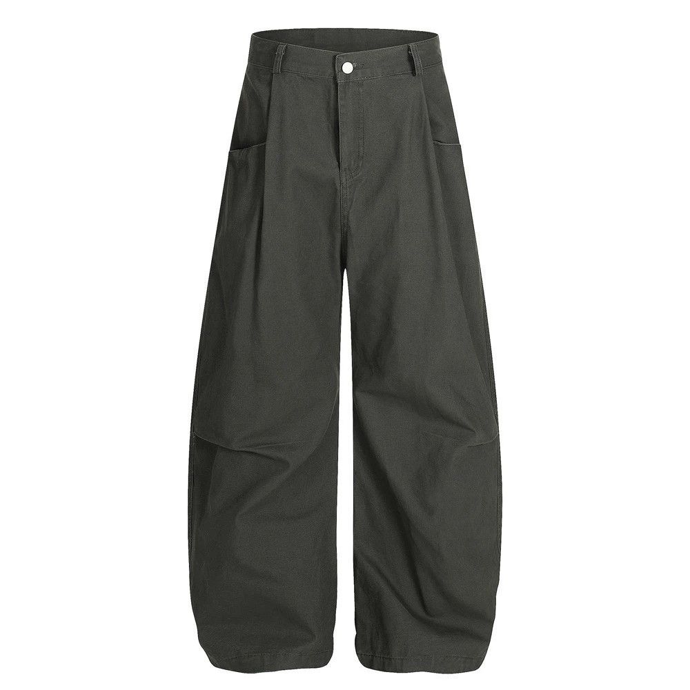 Vintage Men's American pleated loose wide-leg cargo machete trousers Size US 32 / EU 48 - 1 Thumbnail