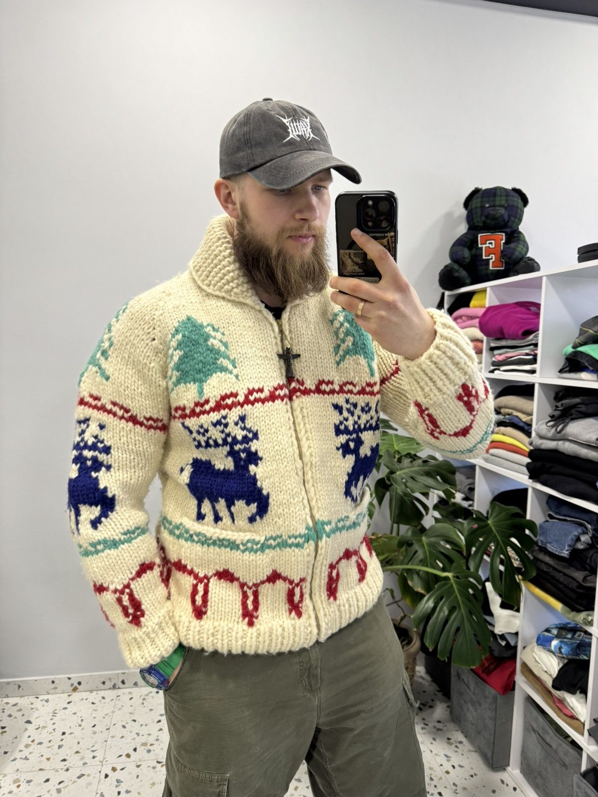 Kanata Hand Knits Kanata Vintage Wool Cowichan Knit sweater size L Size US L / EU 52-54 / 3 - 2 Thumbnail