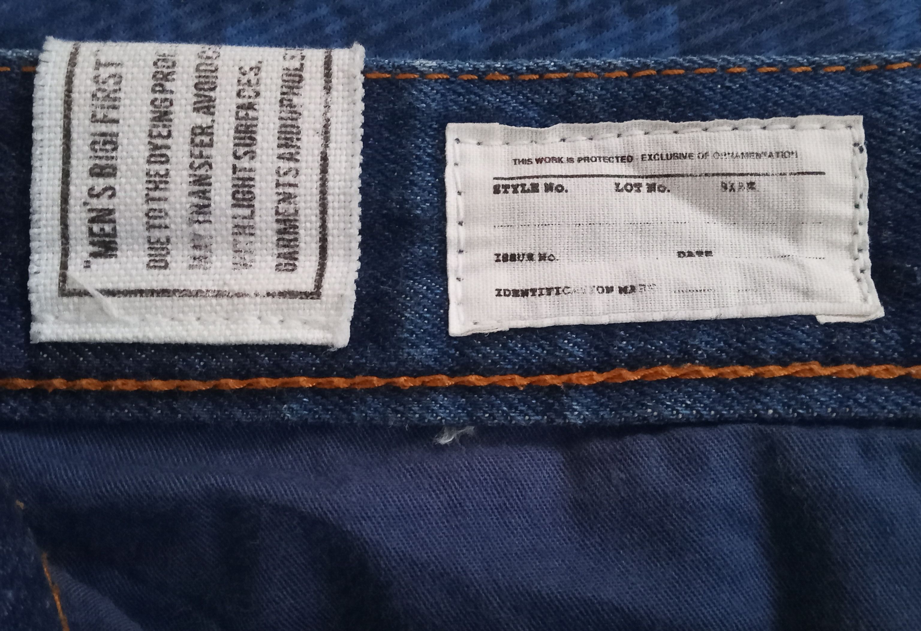 Japanese Brand Men's Bigi Redline Selvedge Jeans Size US 33 - 3 Thumbnail