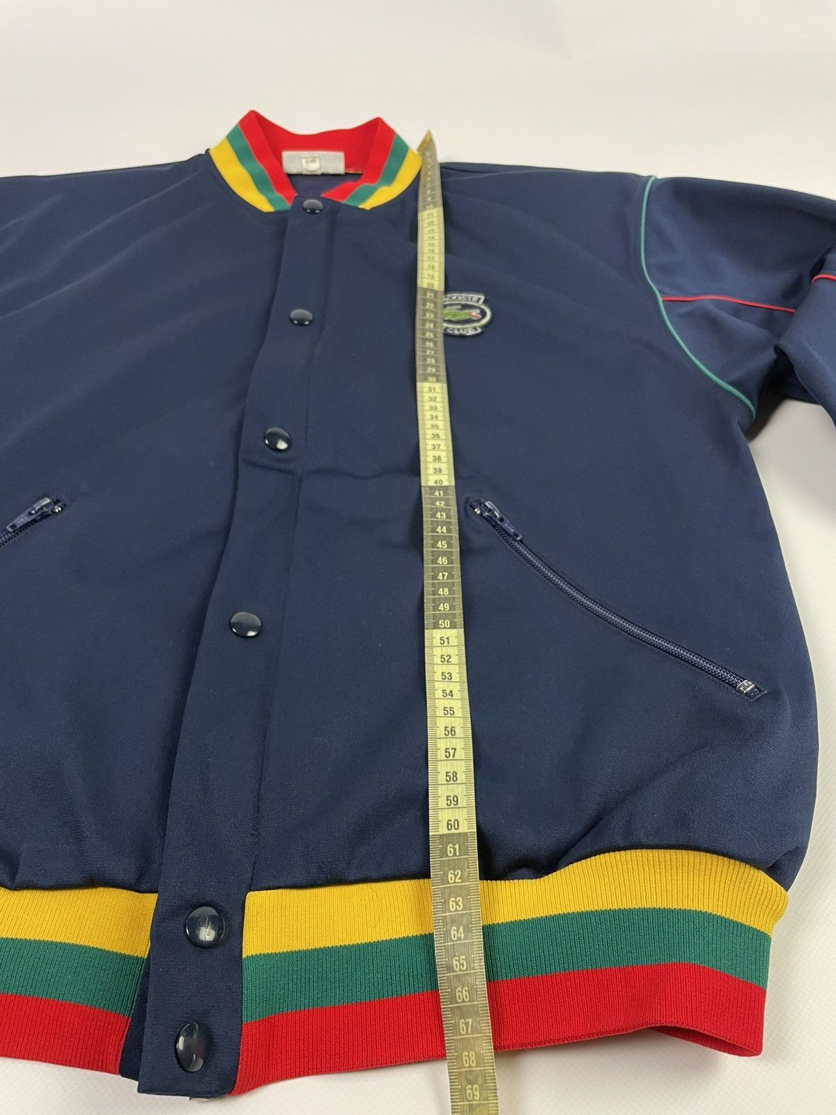 Lacoste Vintage Lacoste Varsity Jacket Size 4 / 180 – Retro Bomber Size US L / EU 52-54 / 3 - 9 Thumbnail