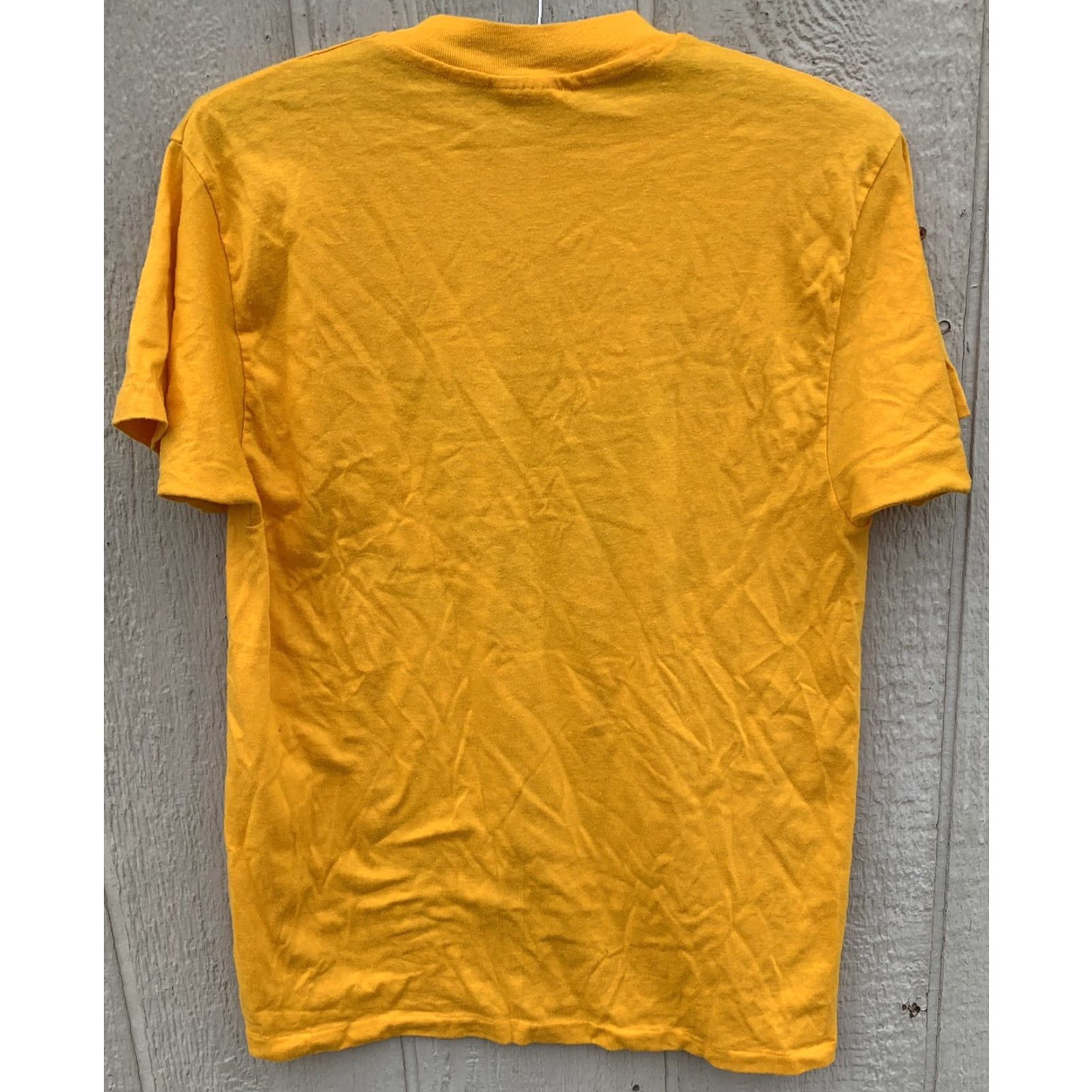 Hanes VINTAGE Hanes T-Shirt IOOB Old Bastards Graphic Print Crew Neck Short Sleeve L Yellow 50/50 Cotton Polyester Men Size US L / EU 52-54 / 3 - 4 Thumbnail