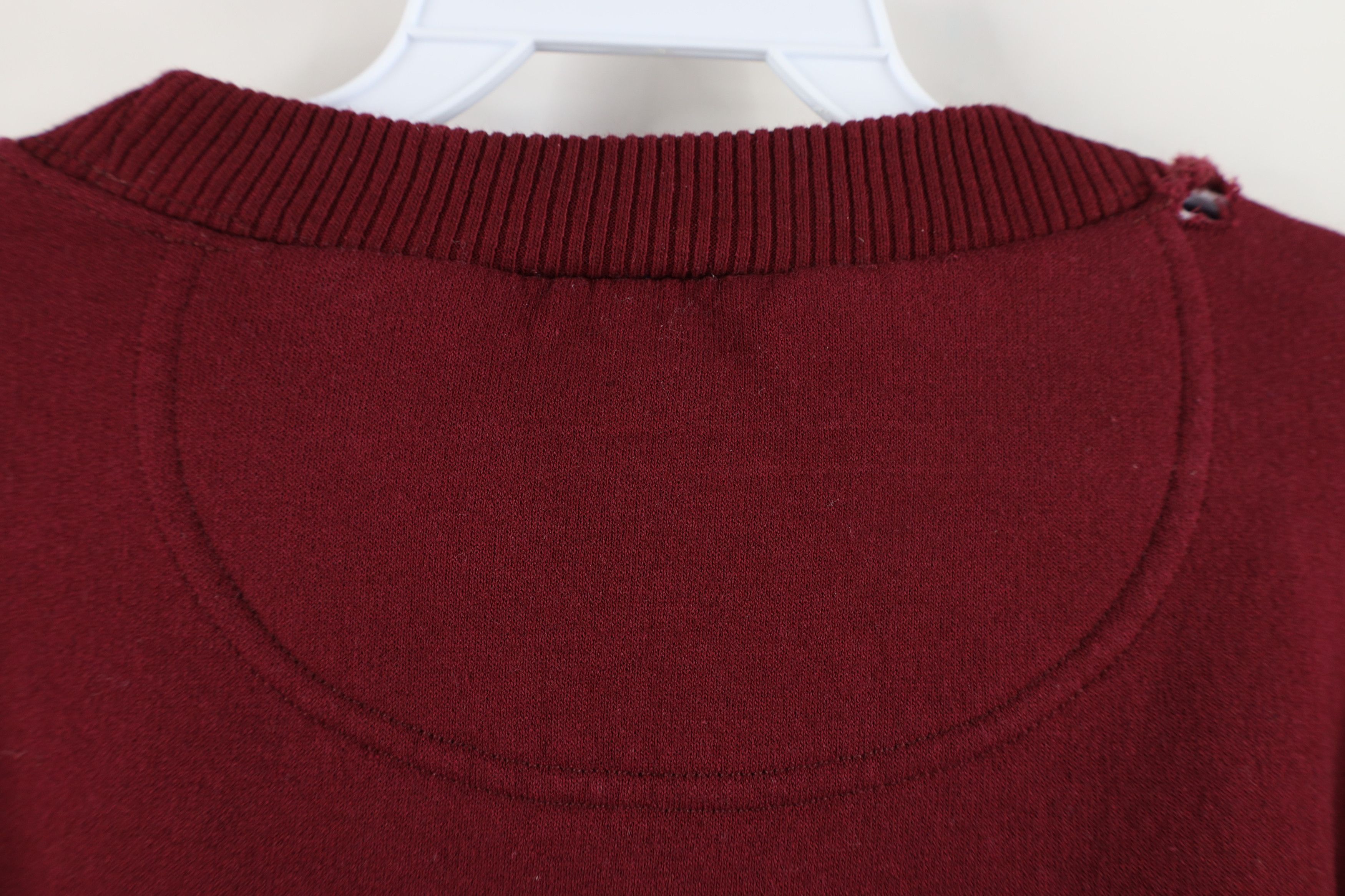 Starter × Vintage Vintage 90s Starter Heavyweight Crewneck Sweatshirt Burgundy Size US XXL / EU 58 / 5 - 11 Thumbnail