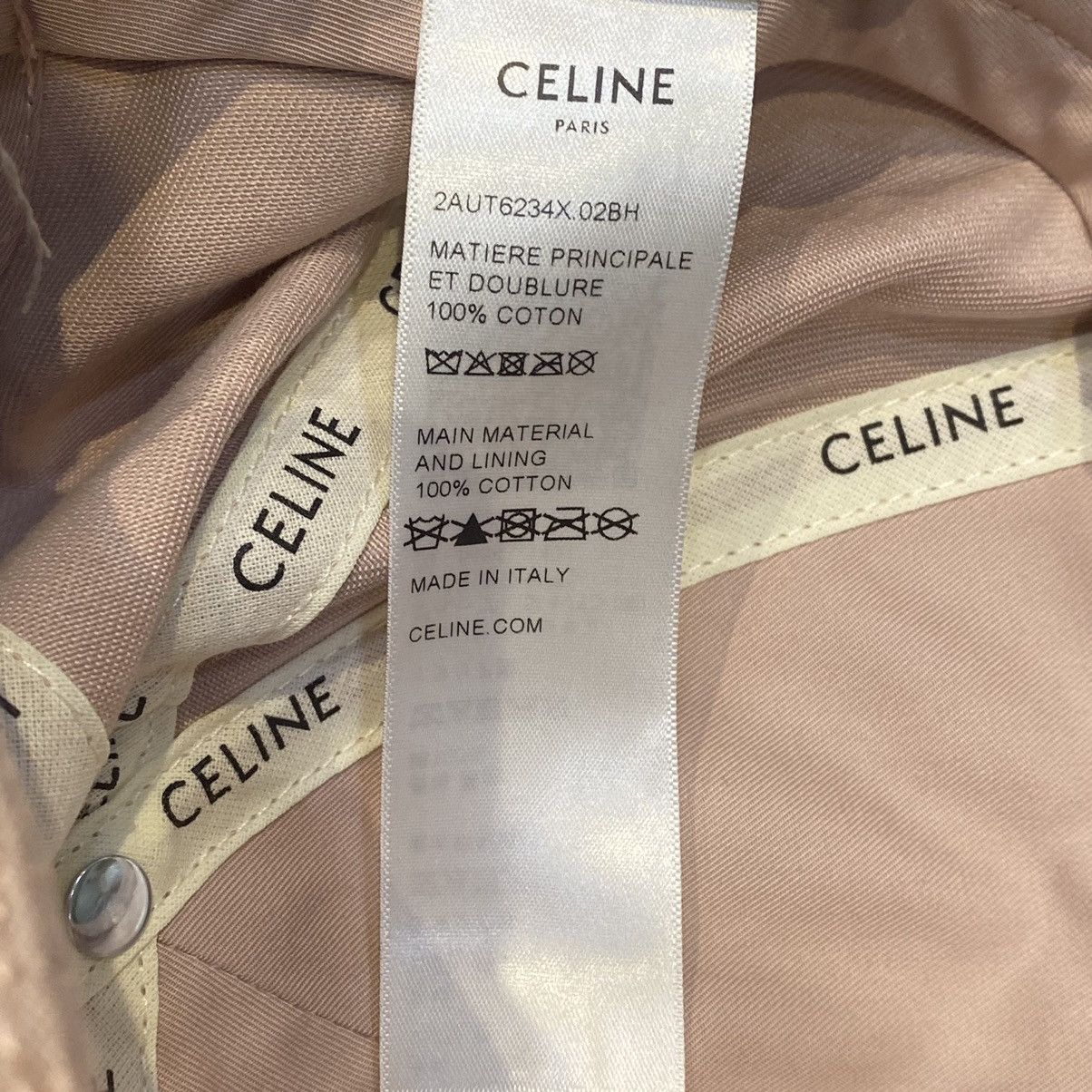 Celine CELINE Triomphe Baseball Cap In Cotton Size ONE SIZE - 7 Thumbnail