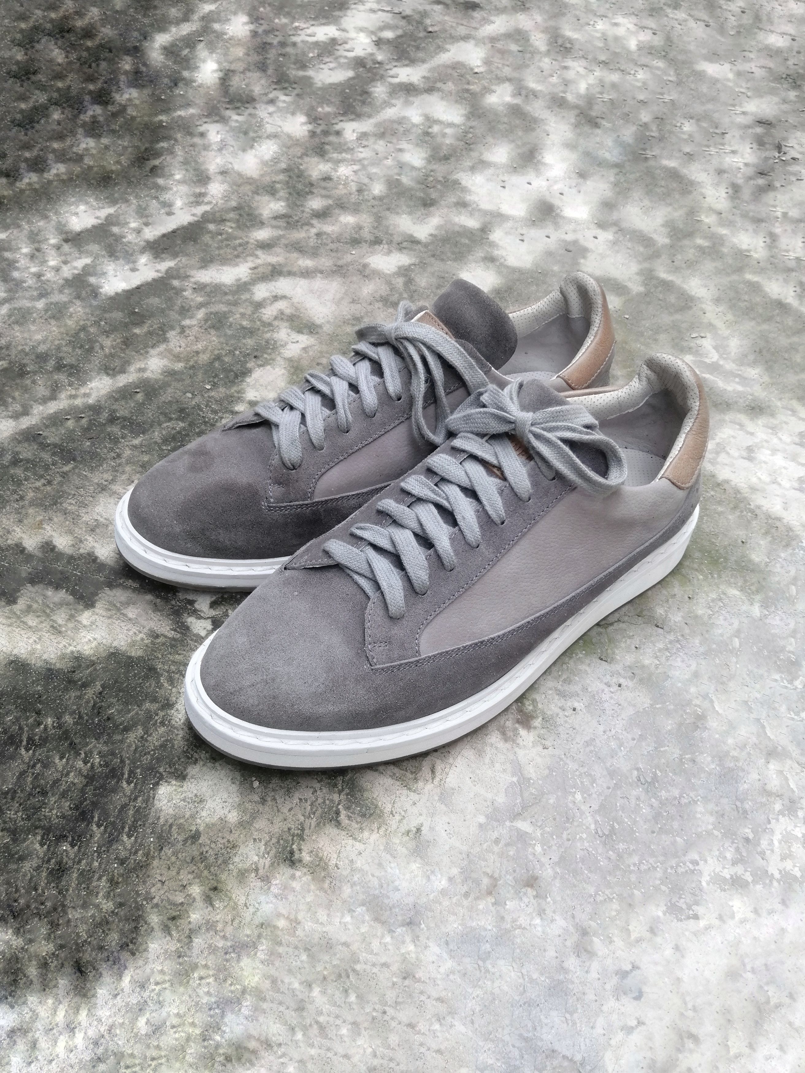 Brunello Cucinelli Brunello Cucinelli Light Gray Suede Low Trainers EU 41.5 Size US 8.5 / EU 41-42 - 3 Thumbnail