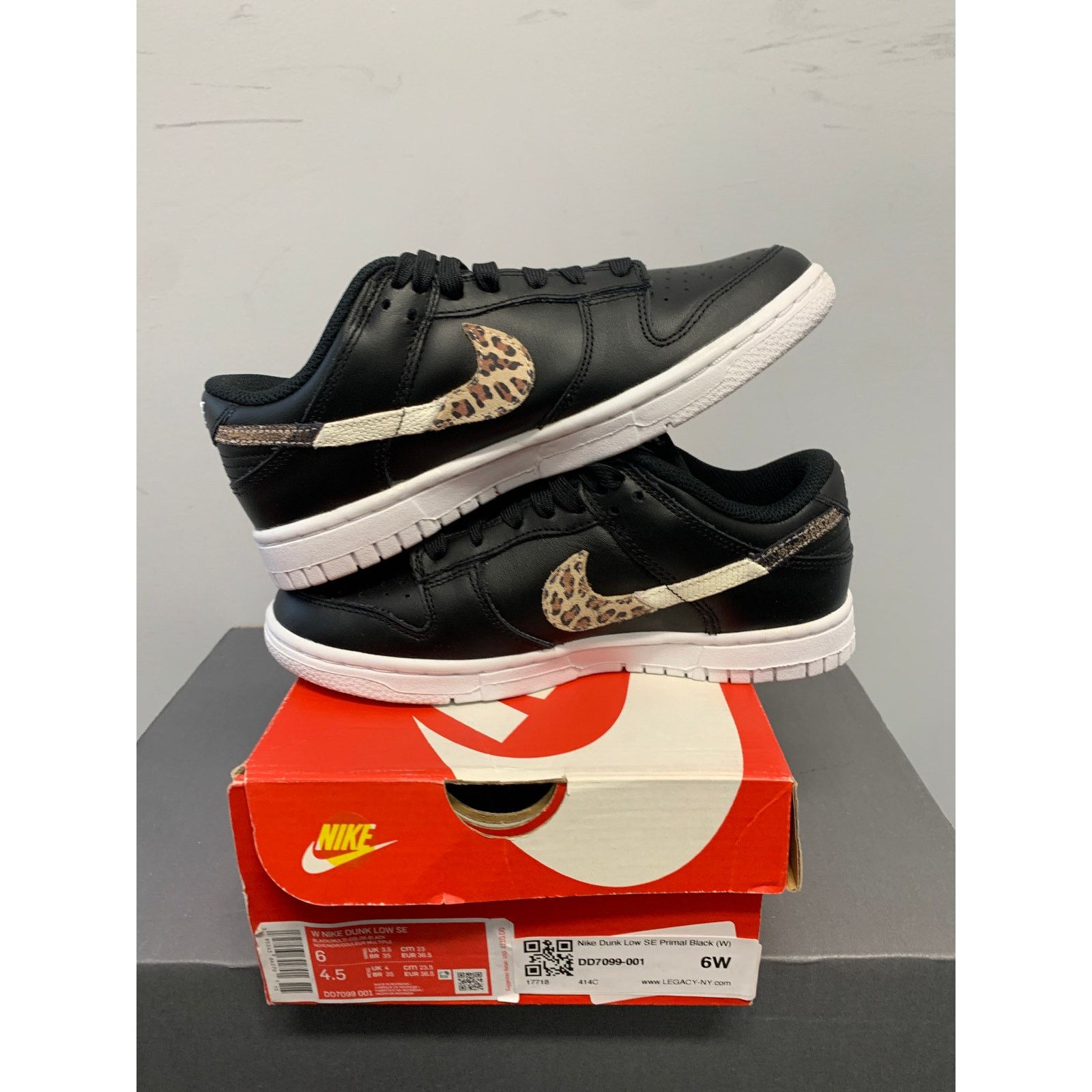 Nike Nike Dunk Low SE Primal Black Women's Size 6 NEW SHIPS NOW Size US 6 / IT 36 - 5 Thumbnail