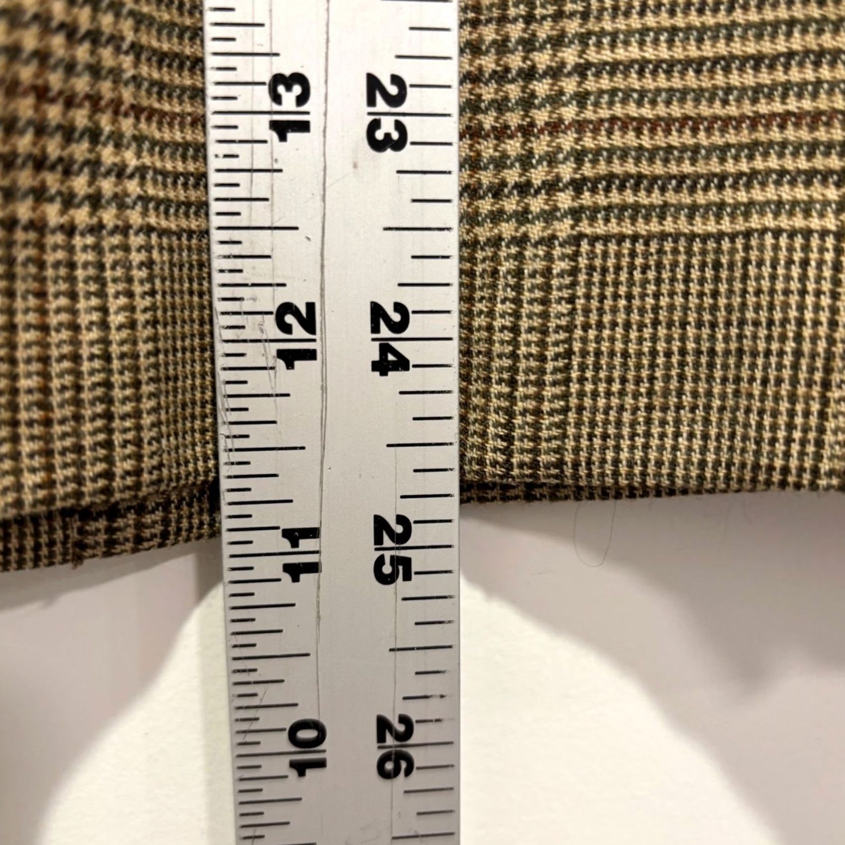 Ralph Lauren Lauren Ralph Lauren Blazer Jacket Petite Brown Glen Plaid 4-Button Notch Long Sleeve 12P Women Size XL / US 12-14 / IT 48-50 - 7 Thumbnail