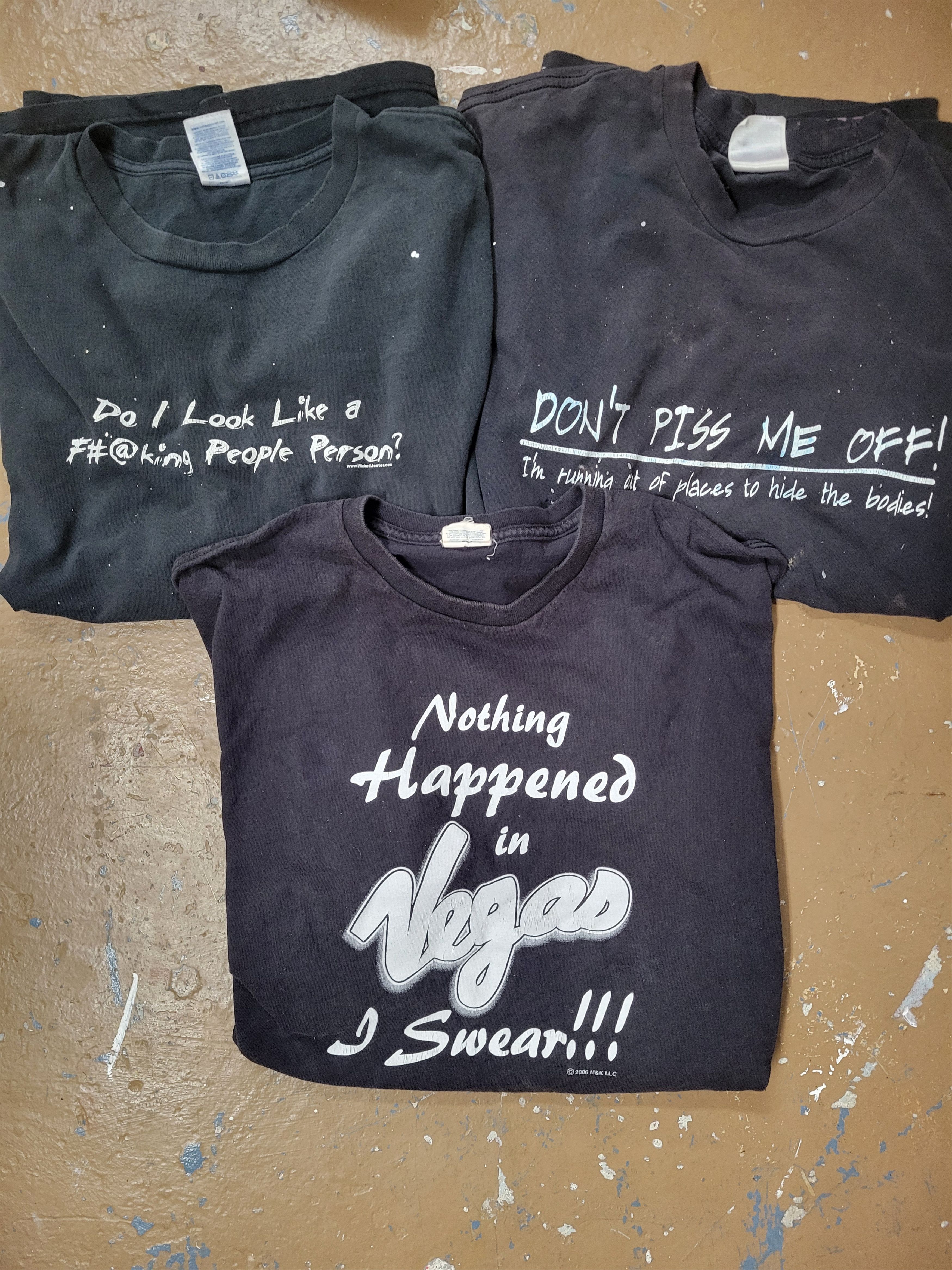 Gildan 2XL black vulgar/funny t-shirts bundle Size US XXL / EU 58 / 5 - 2 Thumbnail