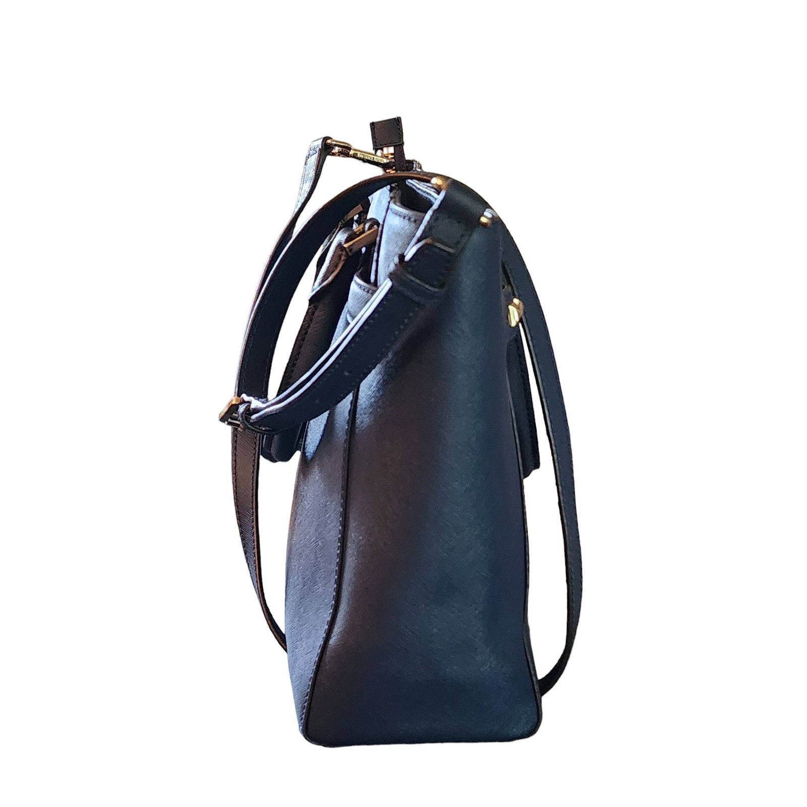 Michael Kors Michael Kors Hamilton Large Studded Shoulder Bag navy blue Size ONE SIZE - 4 Thumbnail