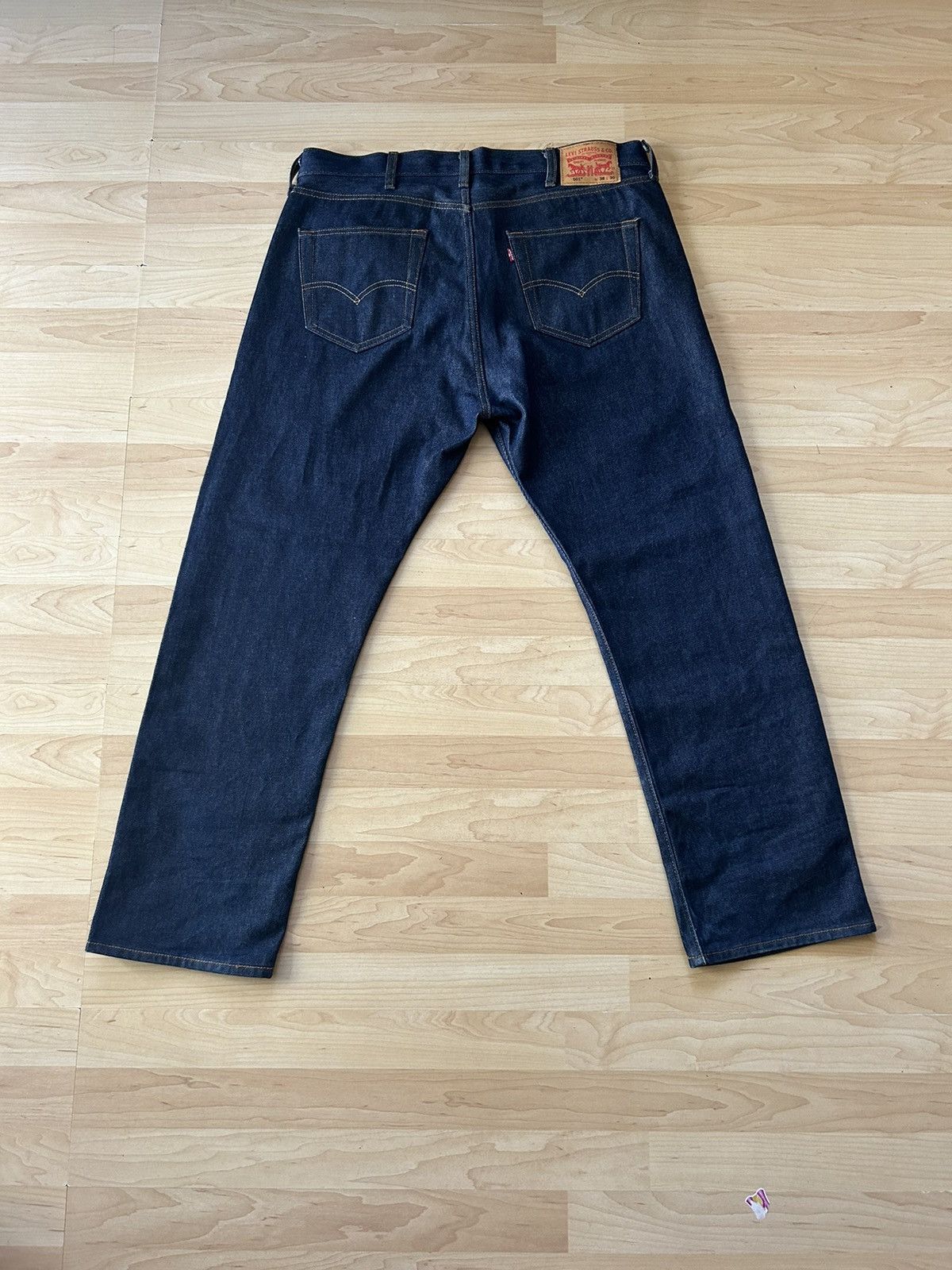 Levi's Levi’s 501 Shrink to Fit Blue Rigid Jeans Size US 38 / EU 54 - 3 Thumbnail