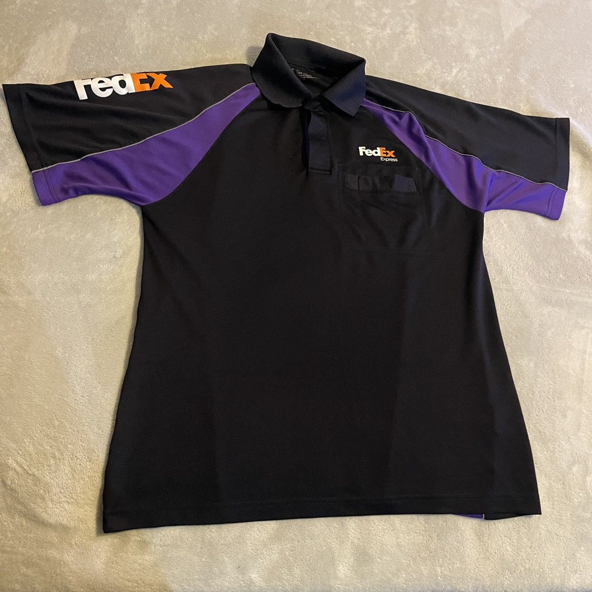 Other FedEx Express Shirt Adult Medium Black Employer Workwear Size US M / EU 48-50 / 2 - 1 Thumbnail