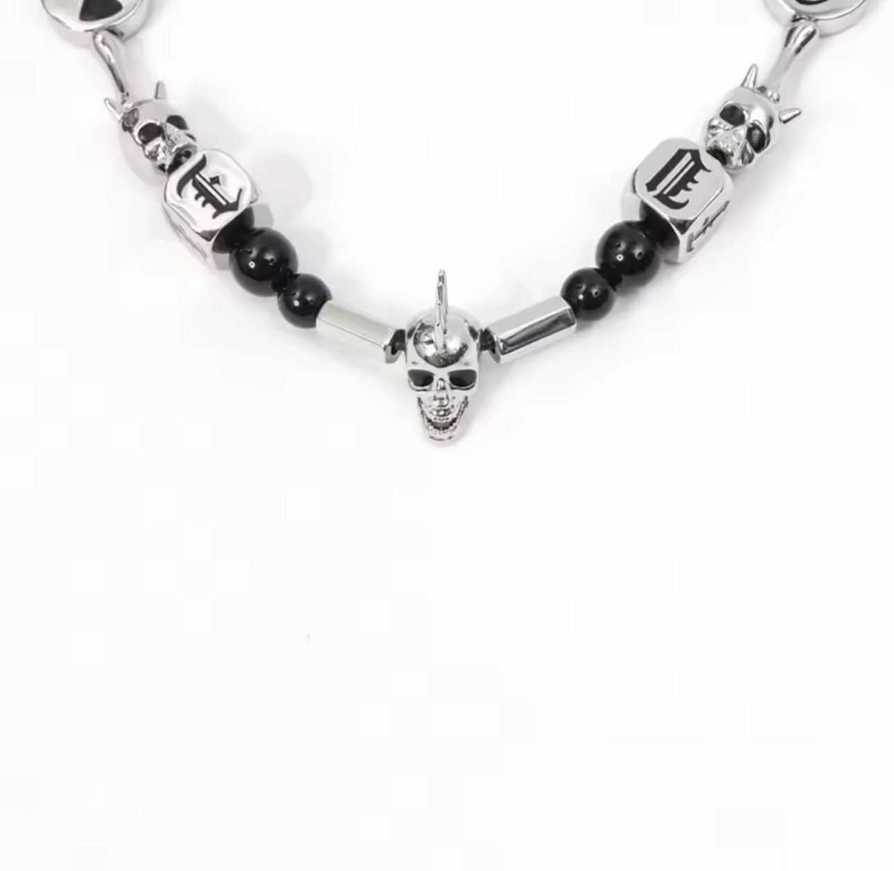 Jewelry Punk Skull Skeleton Butterfly Hip Hop Necklace Chain Size ONE SIZE - 4 Thumbnail