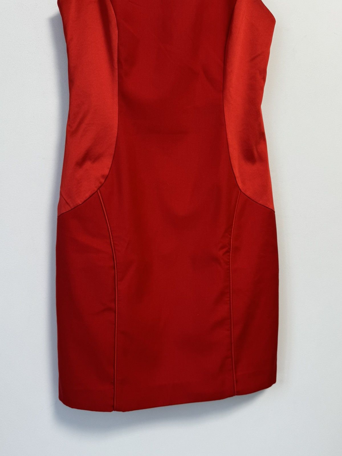 Miss Sixty Miss Sixty Cocktail Party Dress Satin Panels Gold Logo Zip Size L / US 10 / IT 46 - 3 Thumbnail