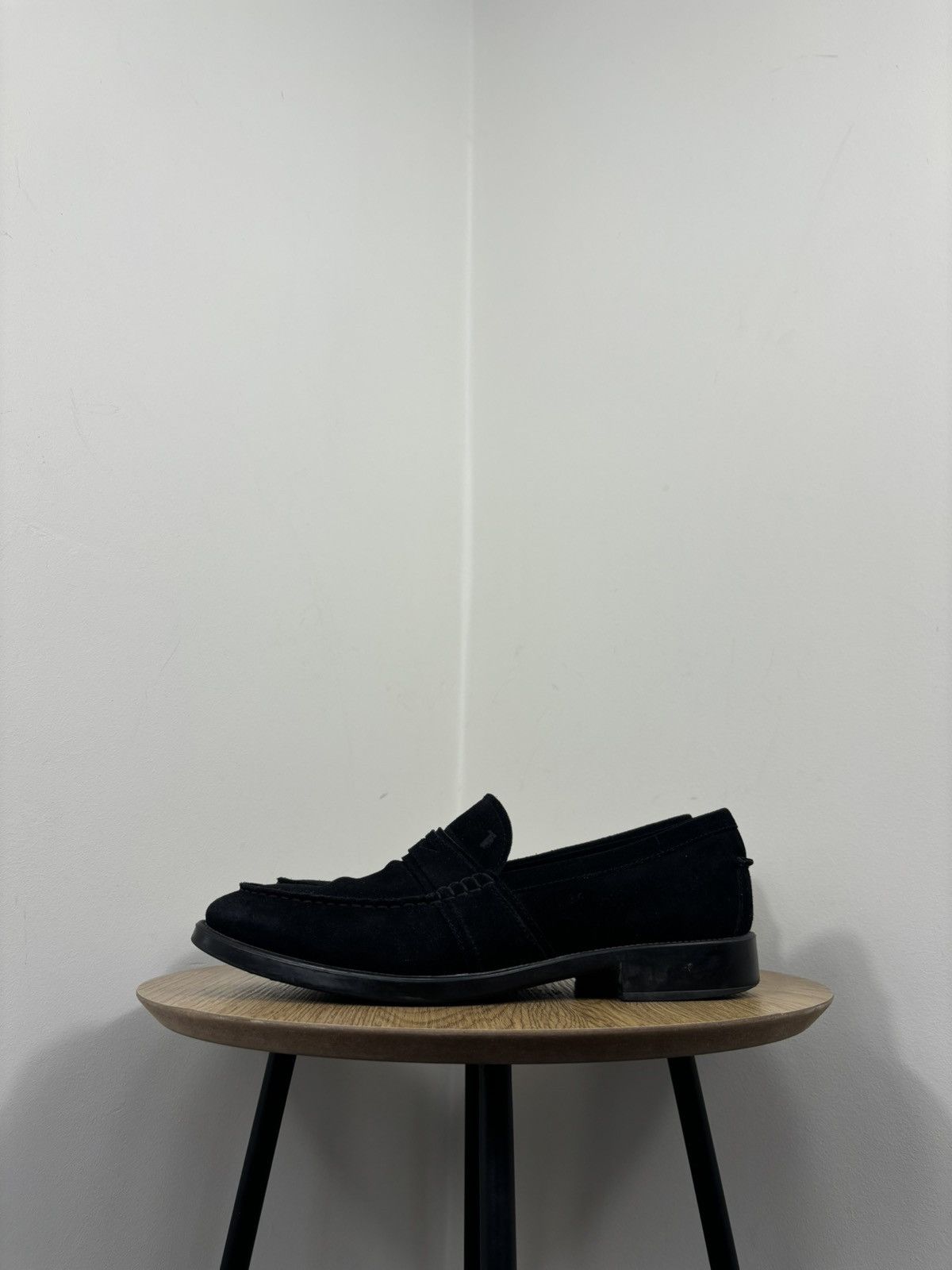Tod's Tod’s Men’s Deep Black Luxury Suede Penny Loafers Shoes Size US 9 / EU 42 - 8 Thumbnail