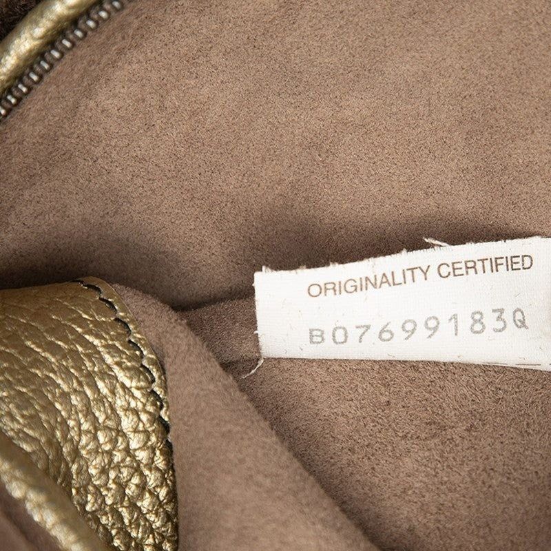 Bottega Veneta Bottega Veneta Leather One Shoulder Bag Gold Size ONE SIZE - 5 Thumbnail