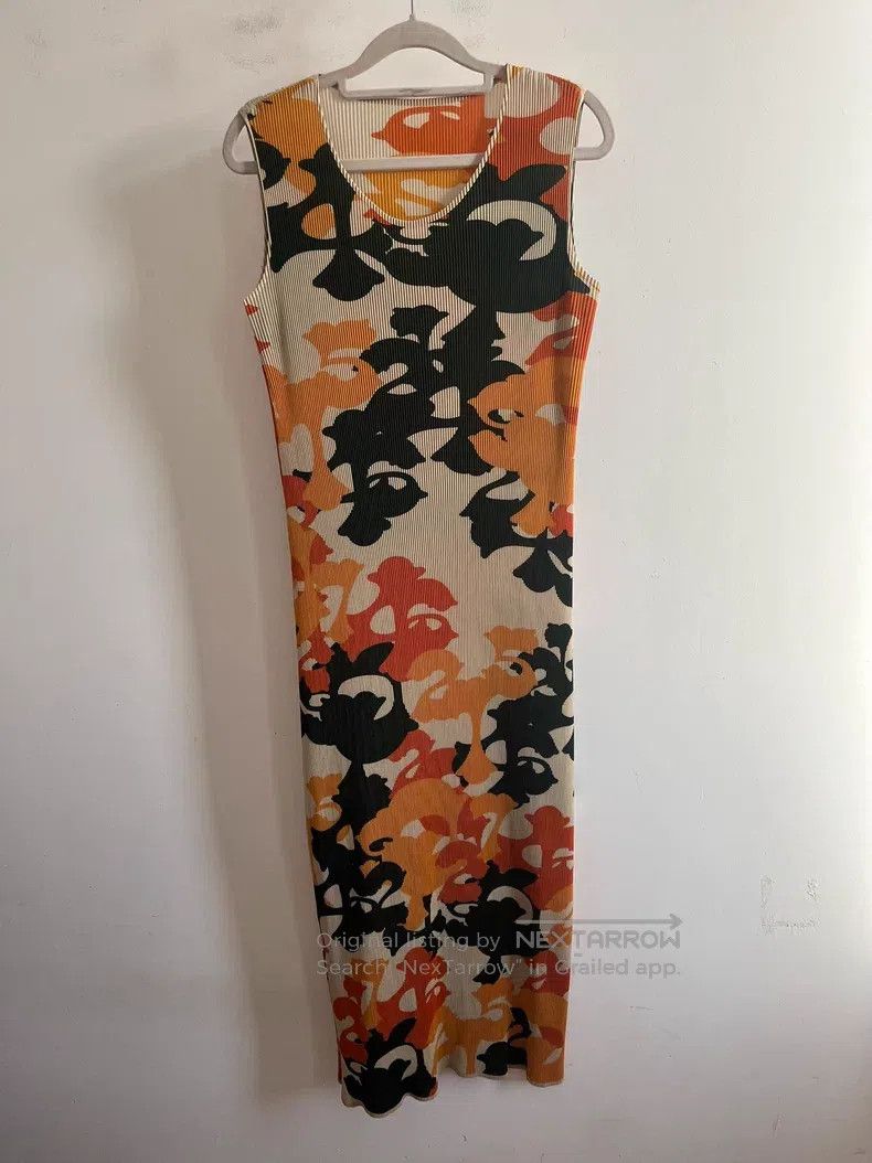 Issey Miyake Issey Miyake Yellow Dress Size L / US 10 / IT 46 - 1 Thumbnail