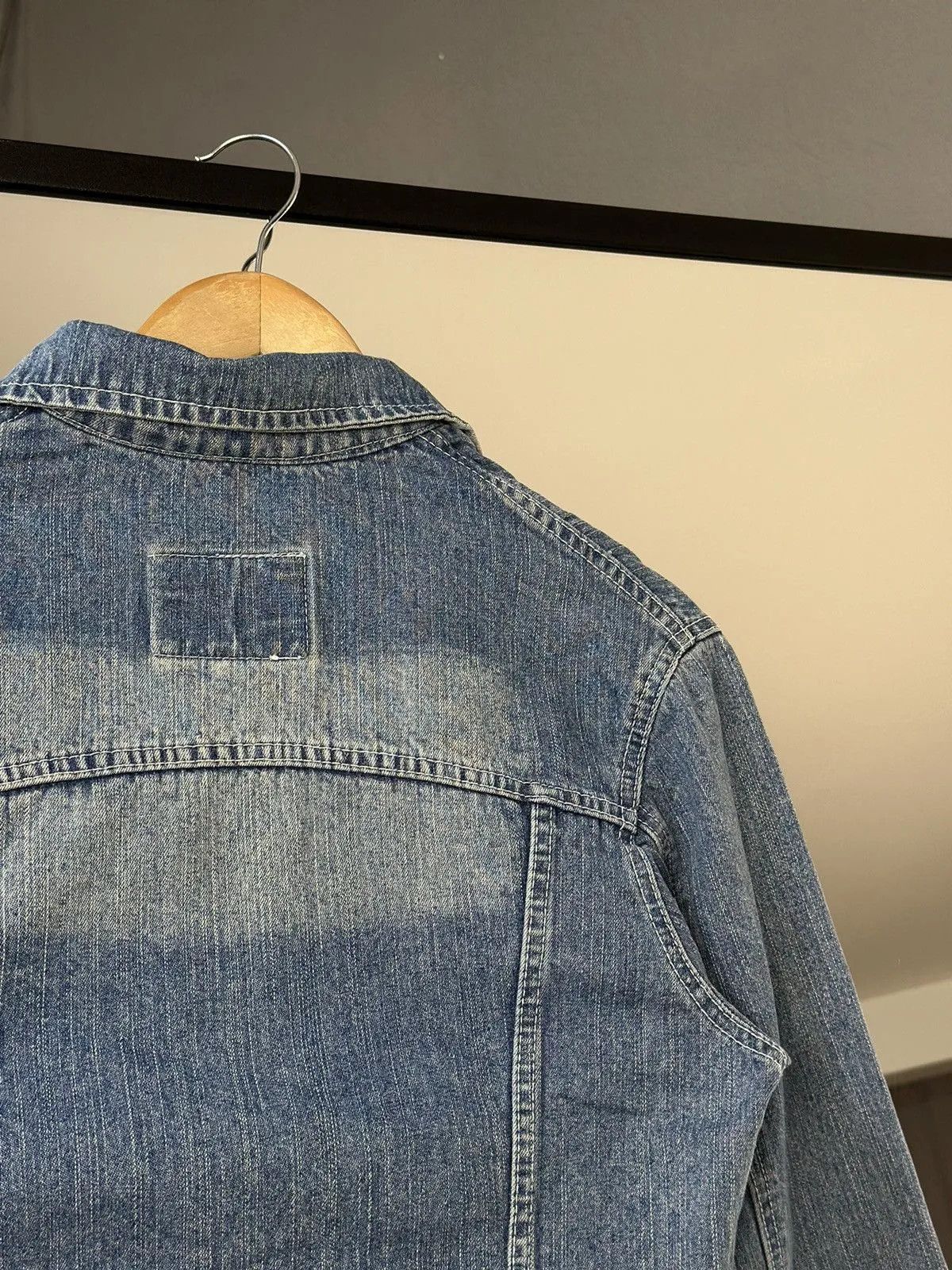 Vintage Vintage Dolce Gabbana Denim Jacket Leather Diesel style Punk Size US S / EU 44-46 / 1 - 25 Thumbnail