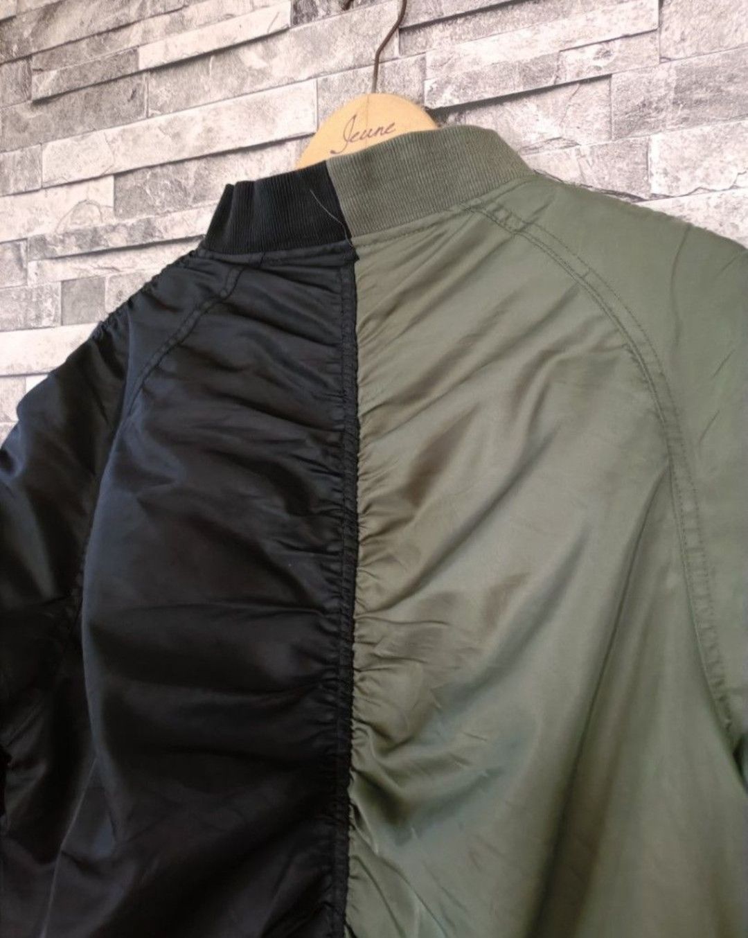Japanese Brand Jetrag bicolor two tone bomber jacket Size US L / EU 52-54 / 3 - 5 Thumbnail