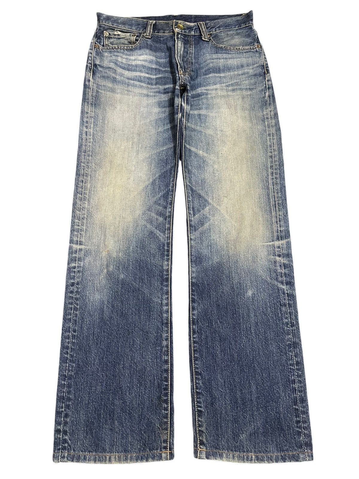 Uniqlo Vintage Japanese Uniqlo Blue Faded Wash Style Loose Jeans Size US 32 / EU 48 - 1 Thumbnail