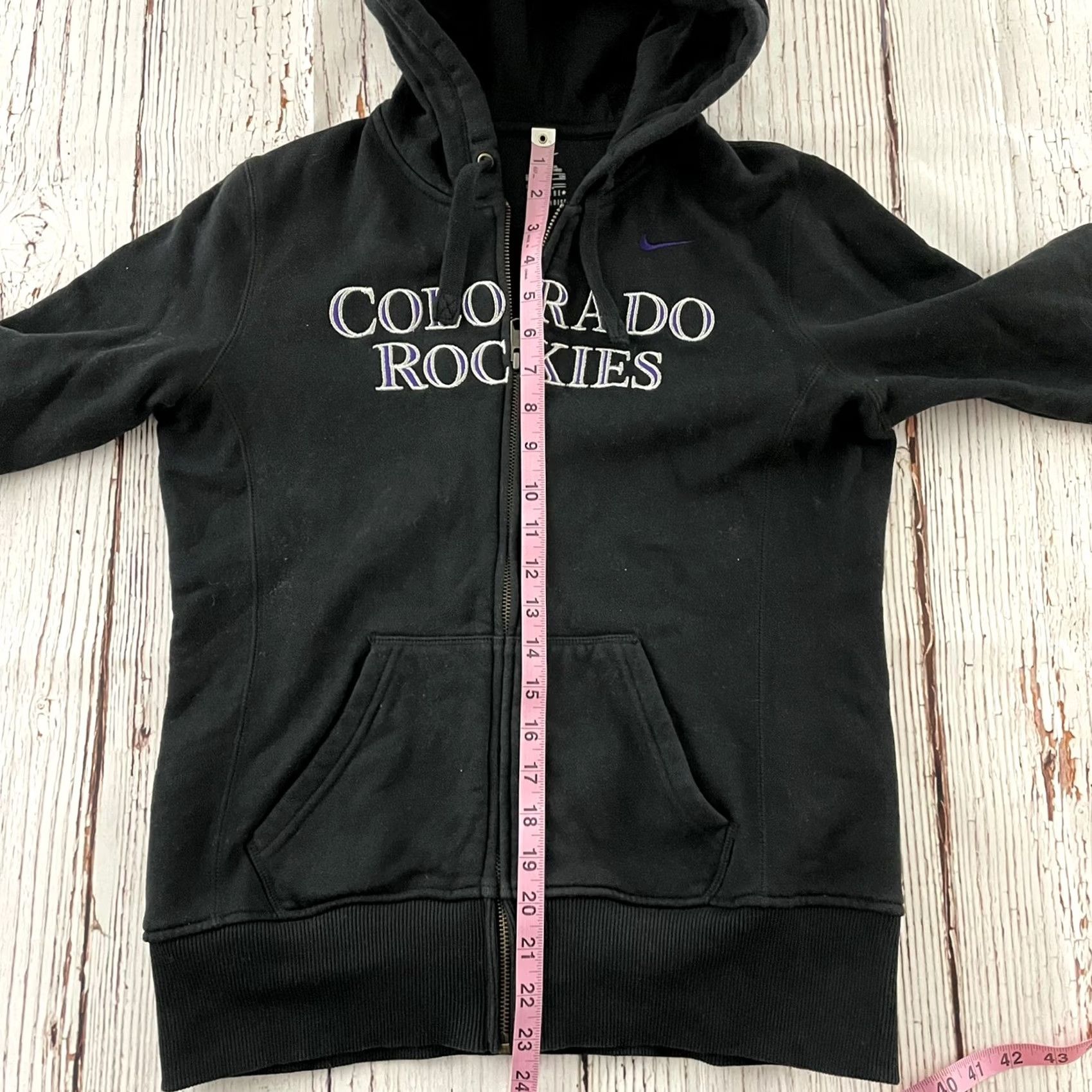 Nike Nike Rockies Embroidered Full Zip Hoodie Women's Small Black Size S / US 4 / IT 40 - 4 Thumbnail